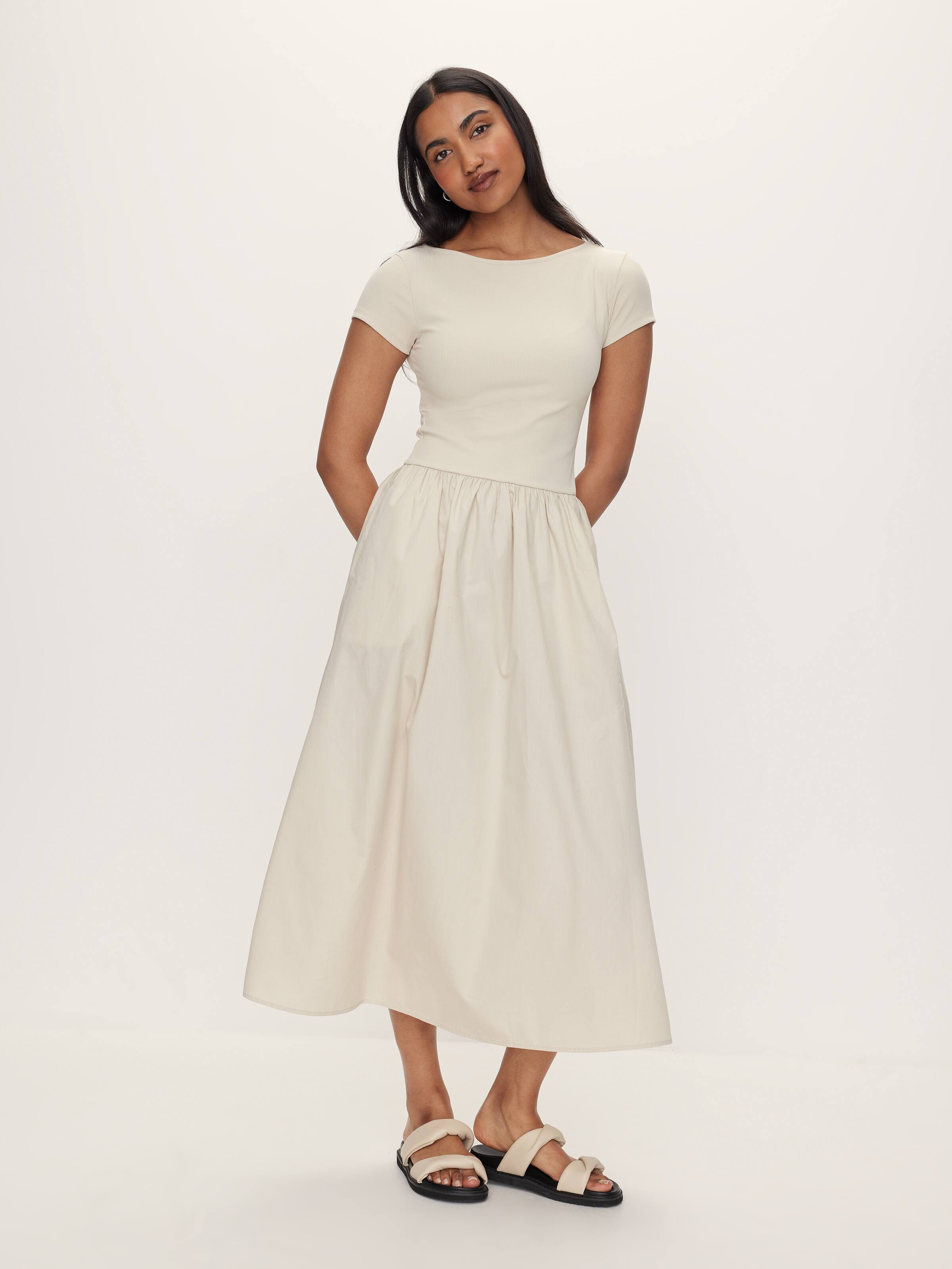 Bianca Cap Sleeve Midi Dress