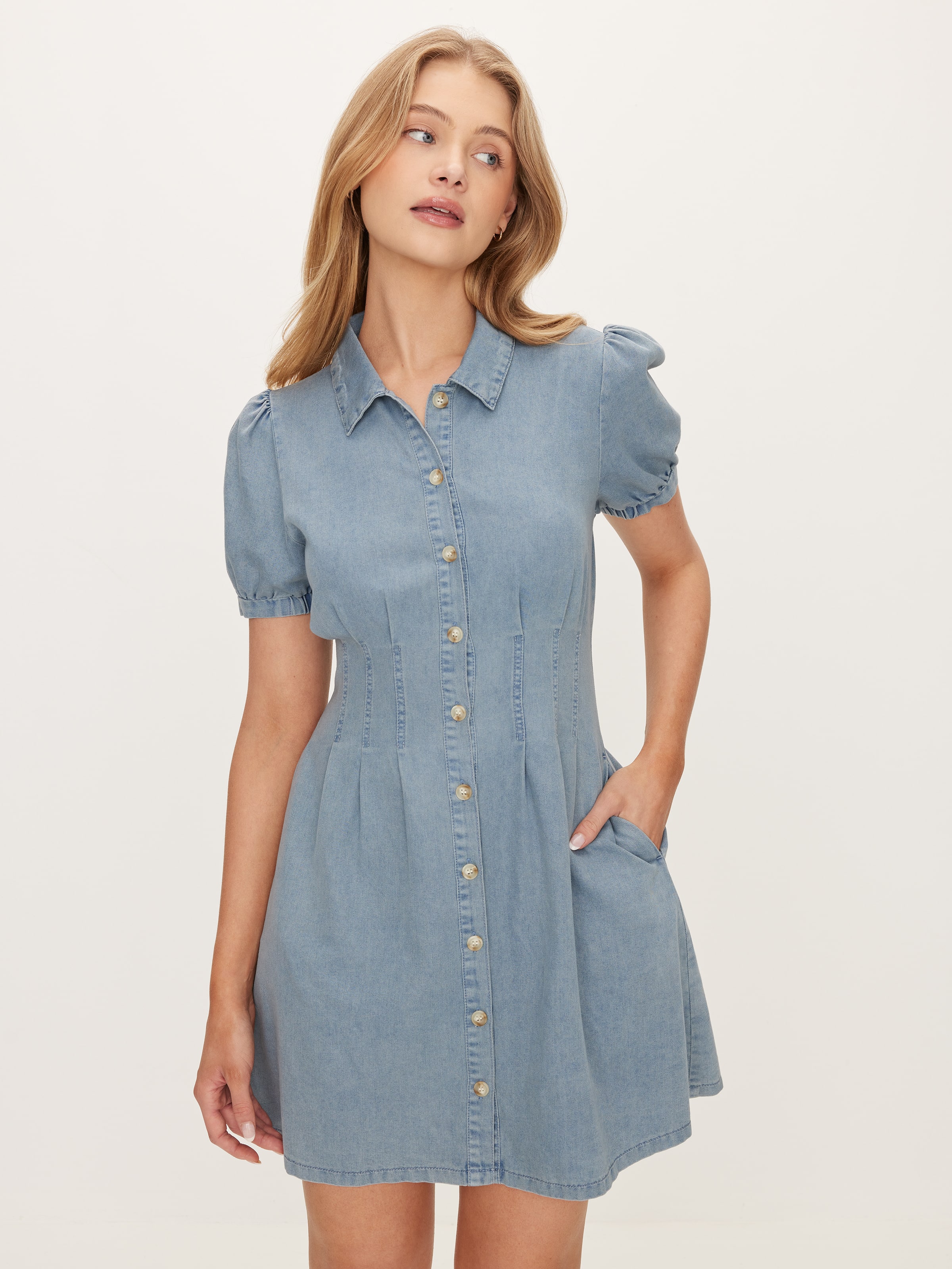 Donna Denim Mini Dress
