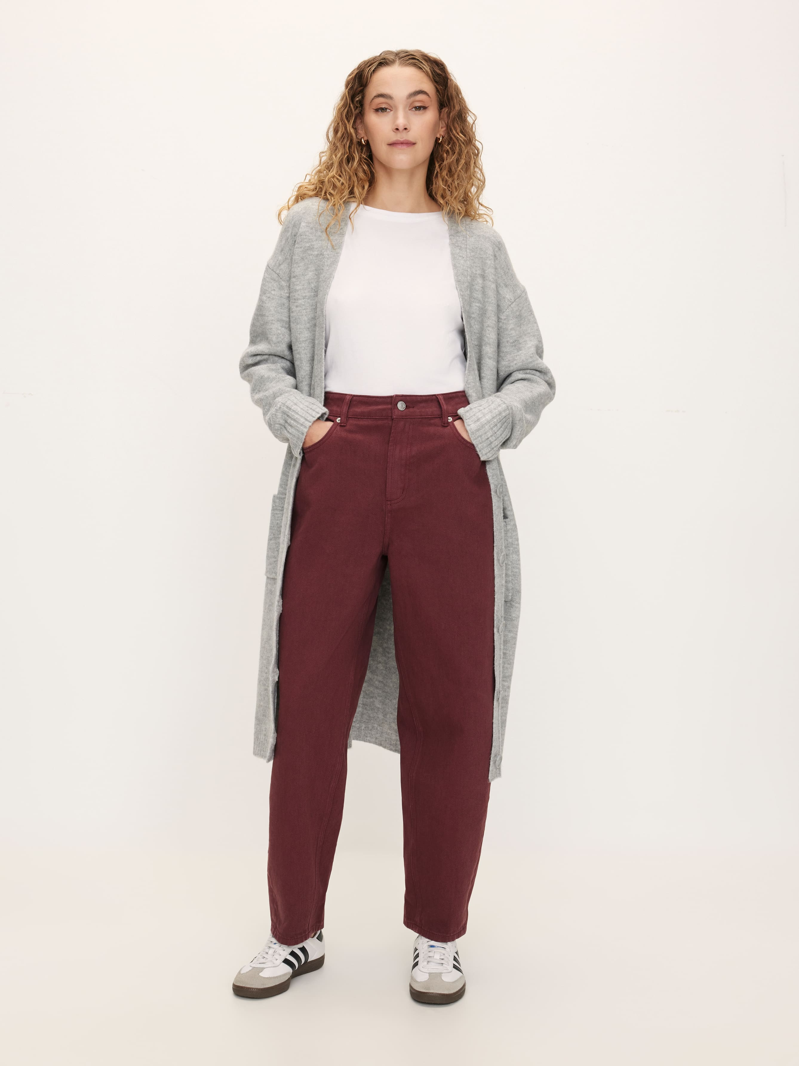 Jade Barrel Leg Jean