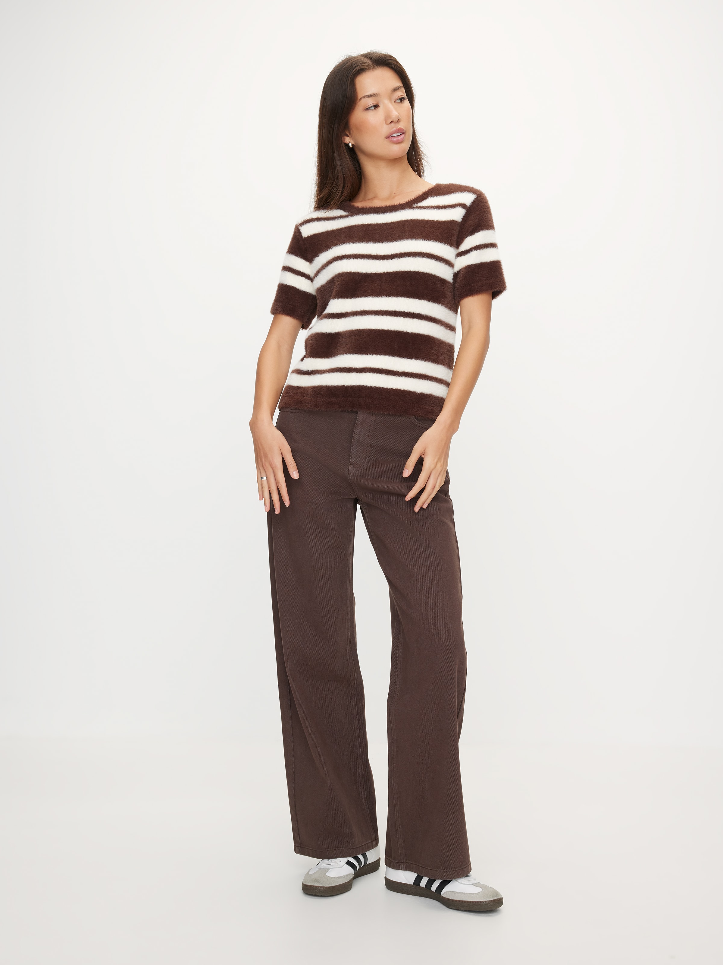 Aspen Feather Short Sleeve Knit