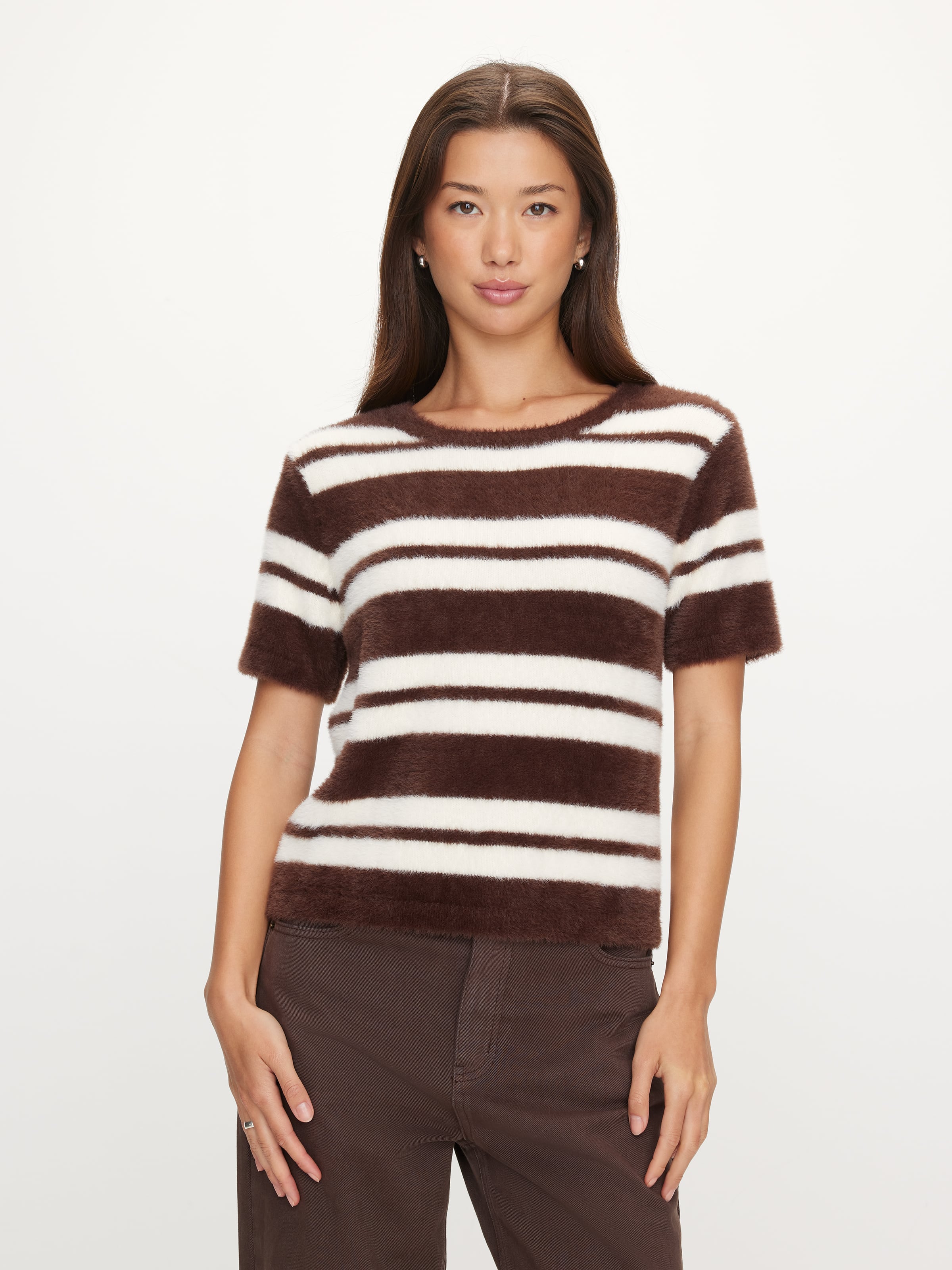 Aspen Feather Short Sleeve Knit