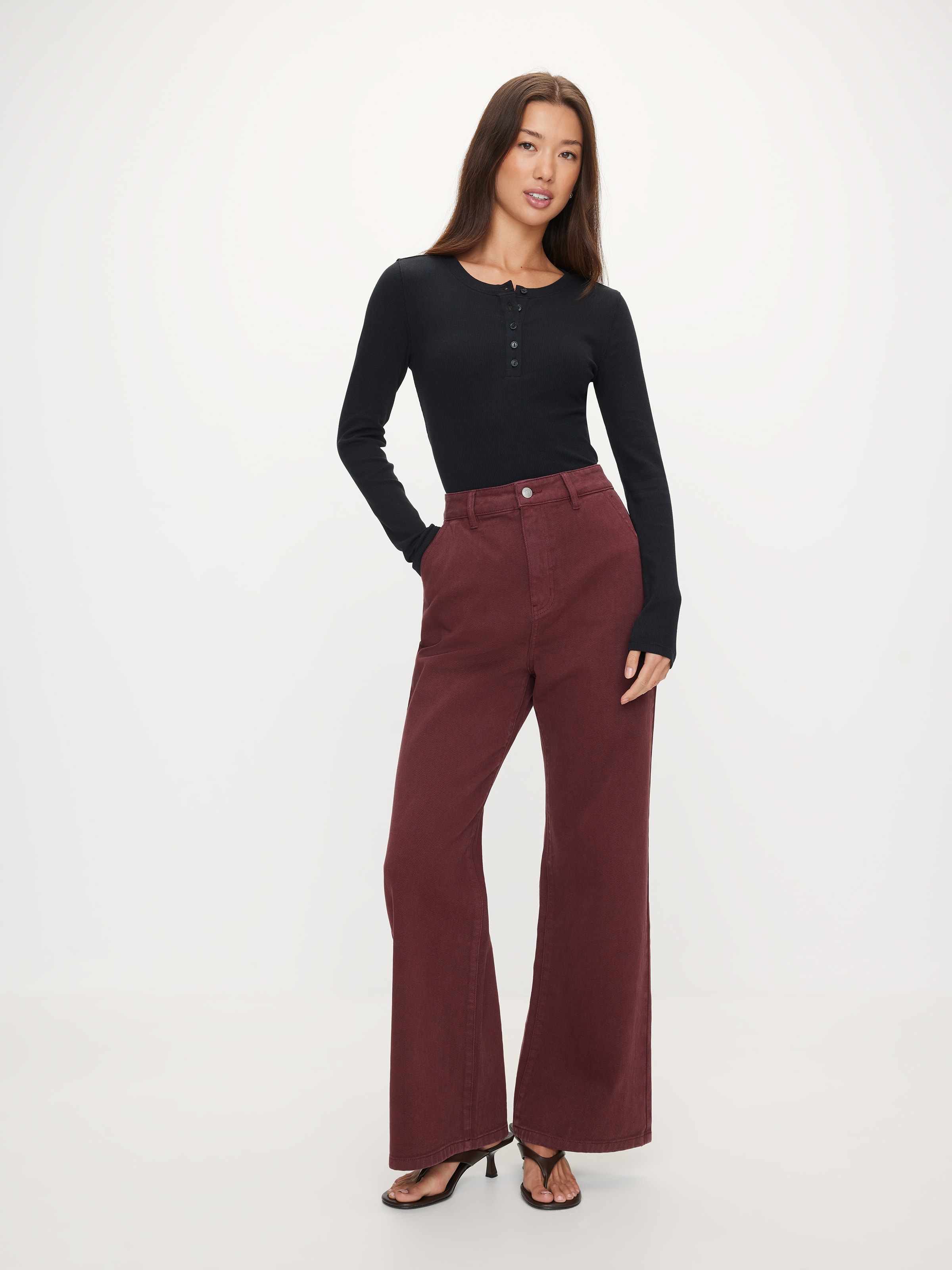 Henley Long Sleeve Top