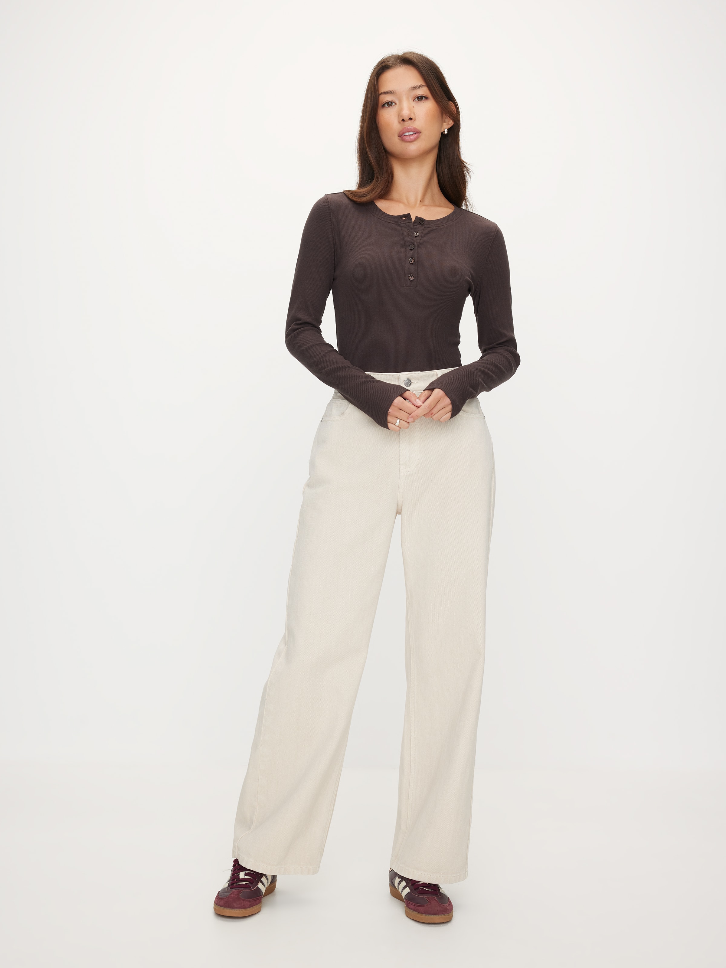 Henley Long Sleeve Top