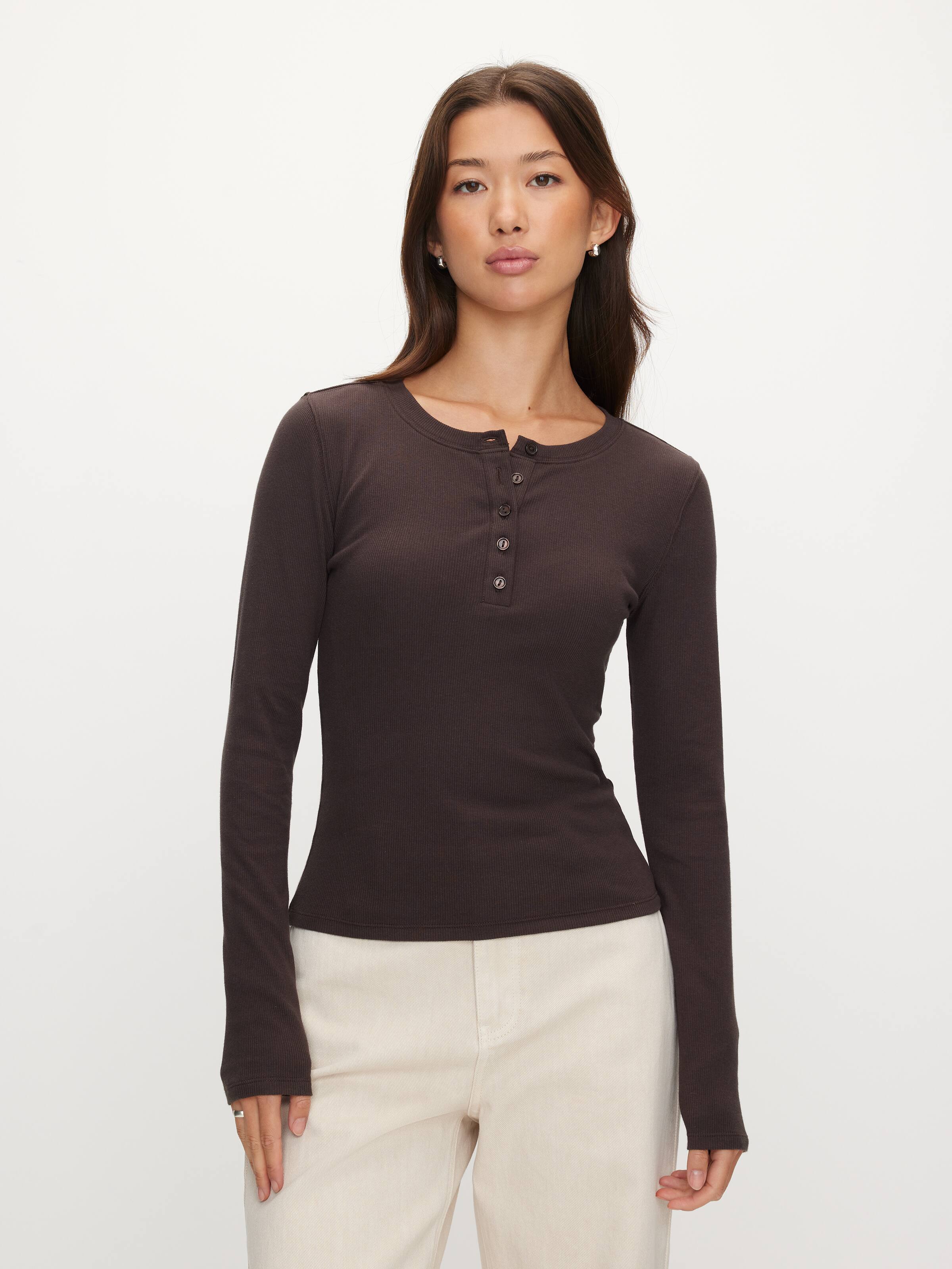 Henley Long Sleeve Top