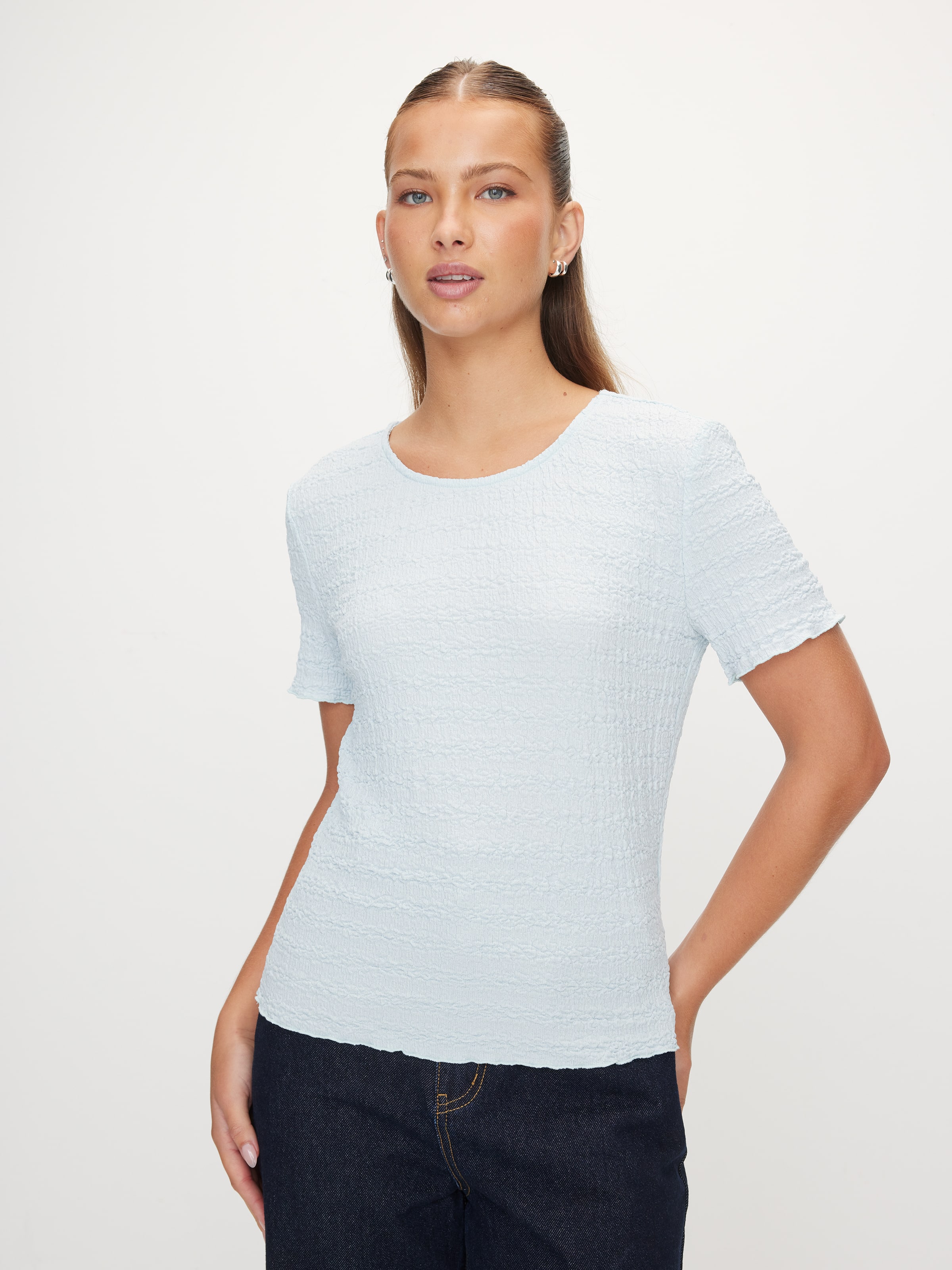 Taylah Short Sleeve Textured Top