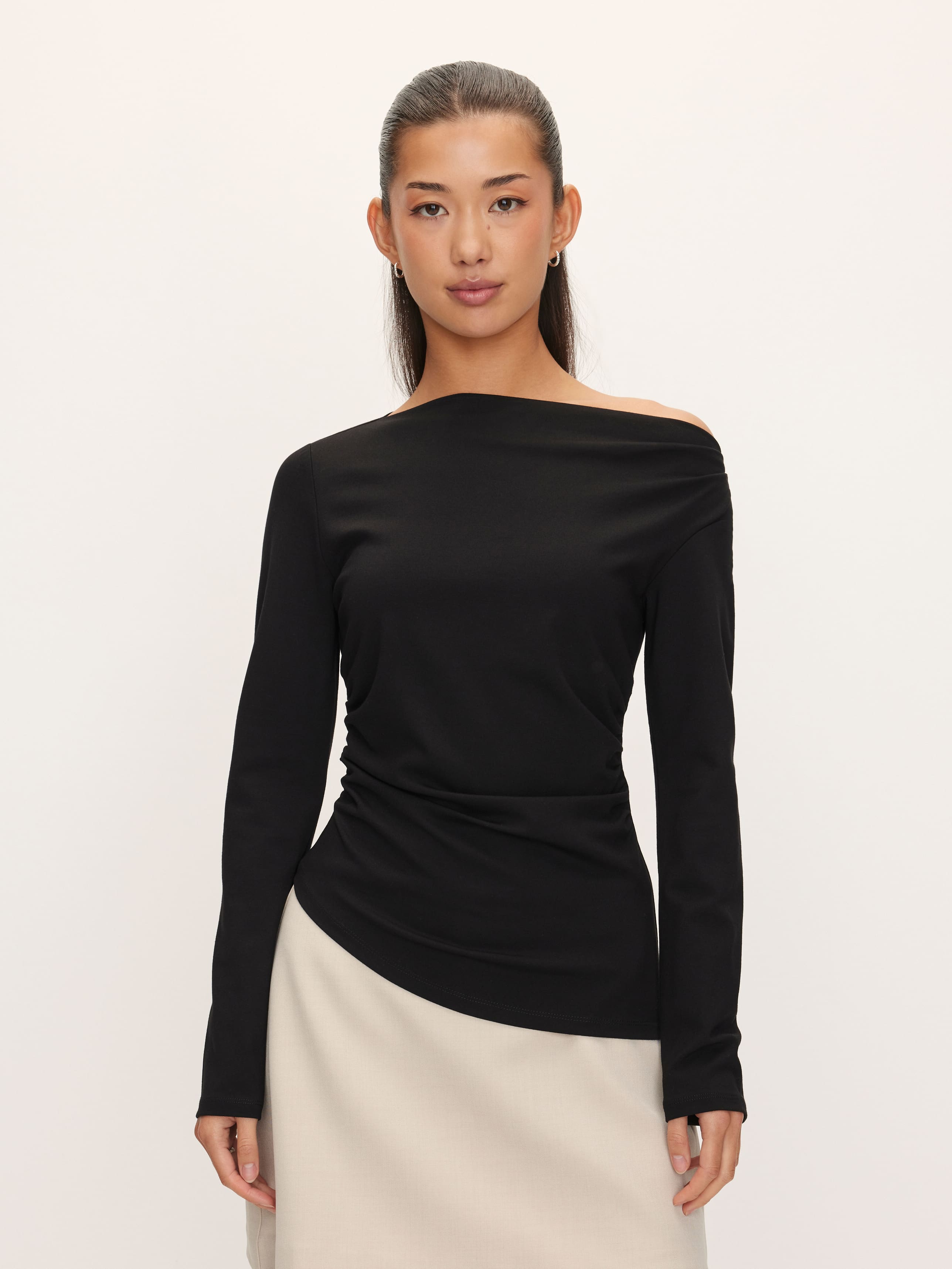 Polly Ponte Off Shoulder Top