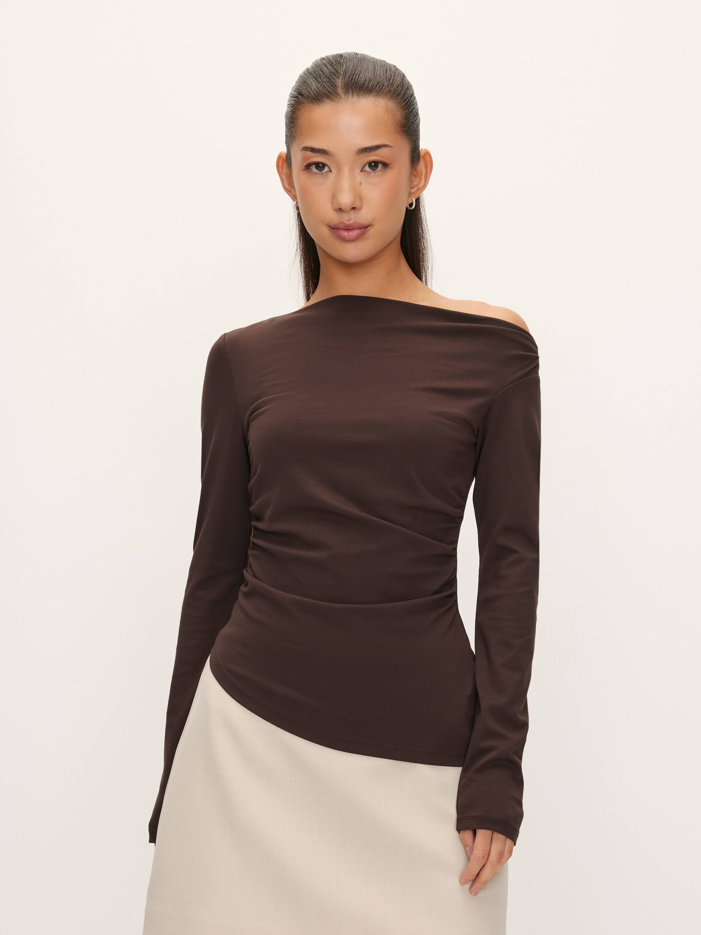 Polly Ponte Off Shoulder Top