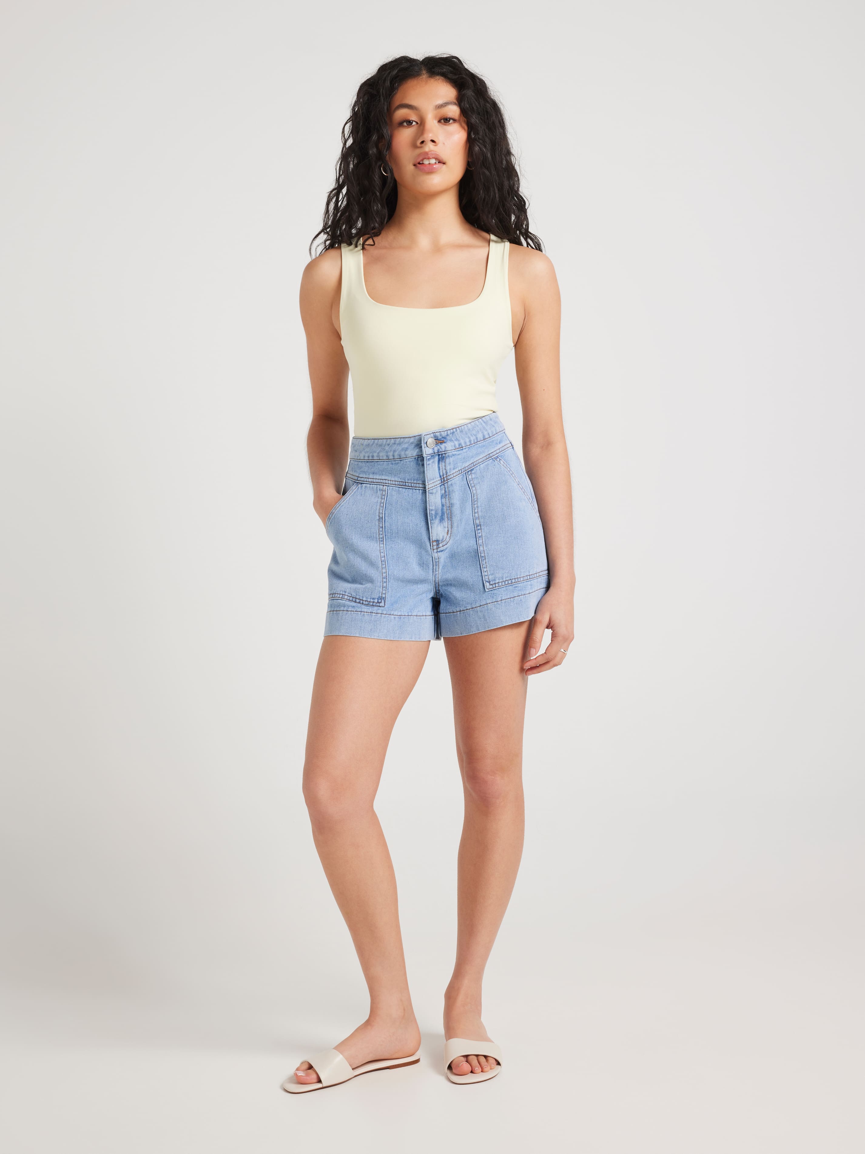 V Butter Soft Scoop Tank