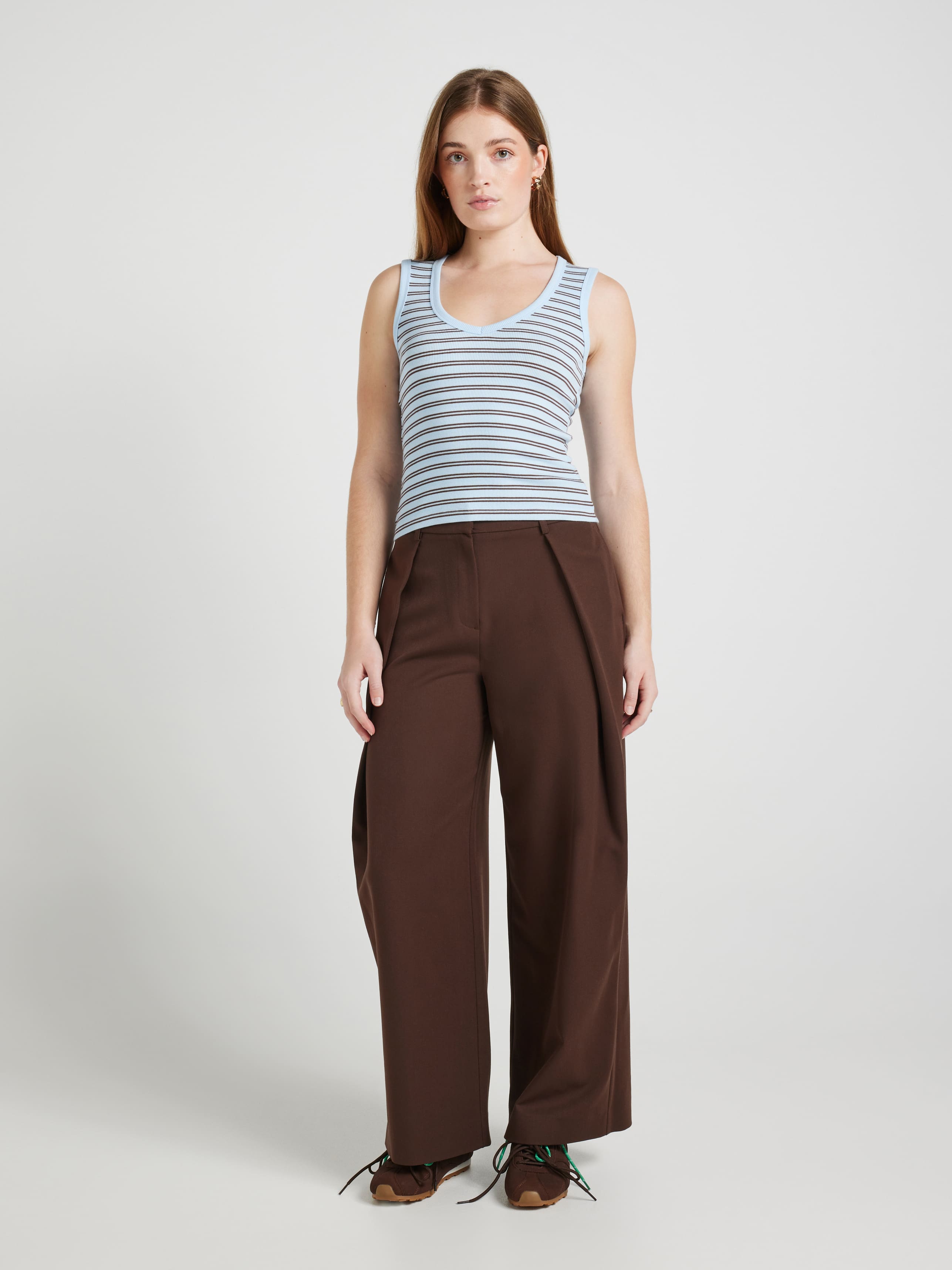 Pippa V-Neck Rib Tank