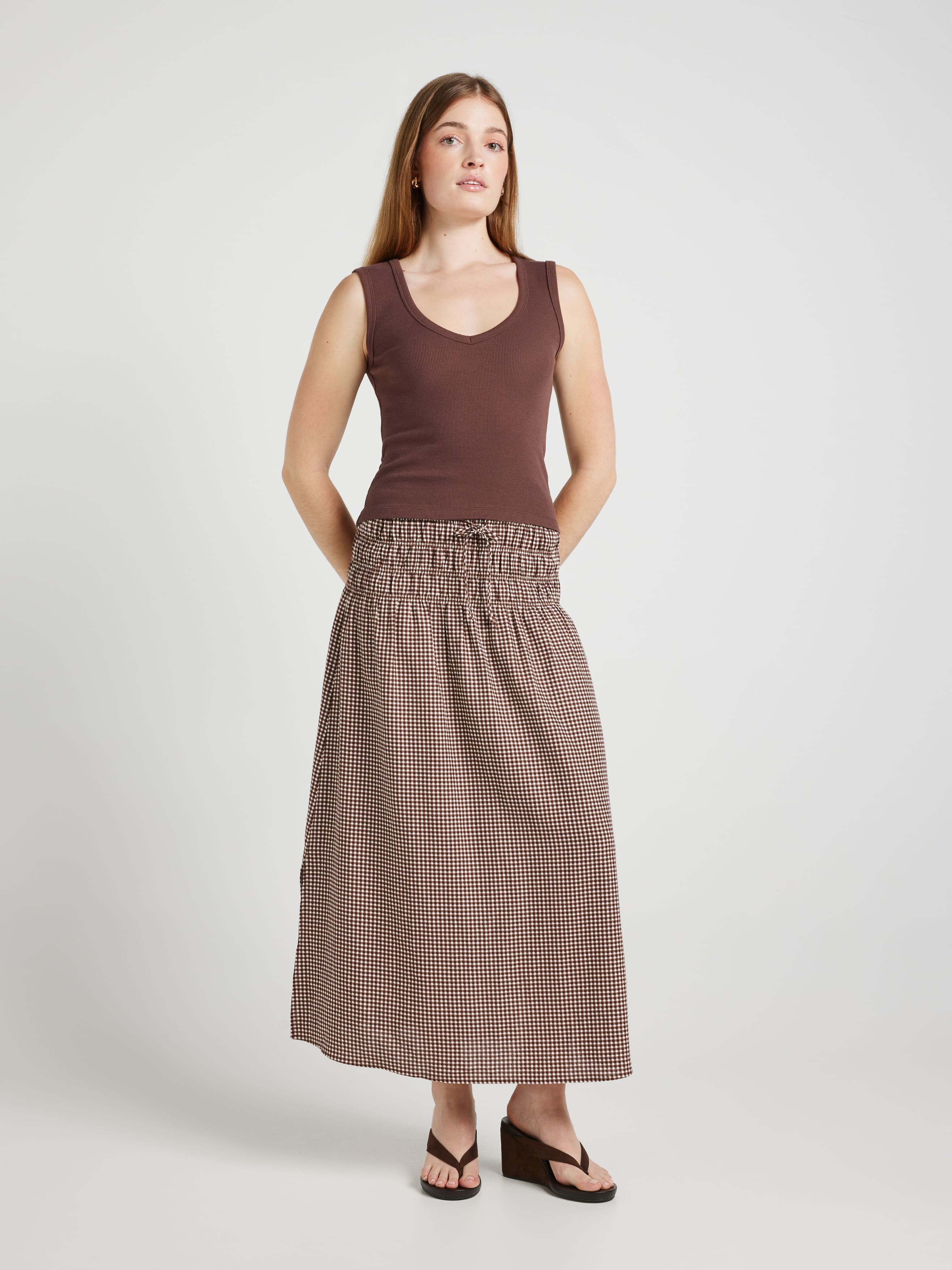 Pippa V-Neck Rib Tank