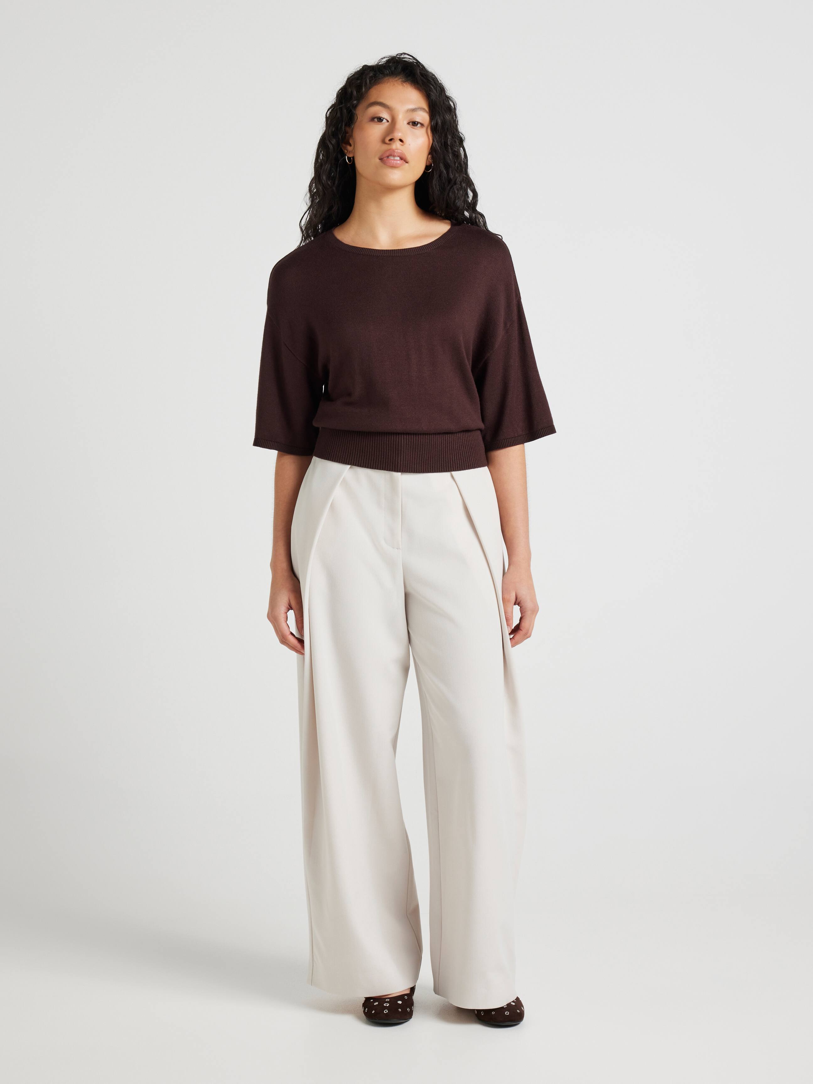Ellie Basque Knit Top
