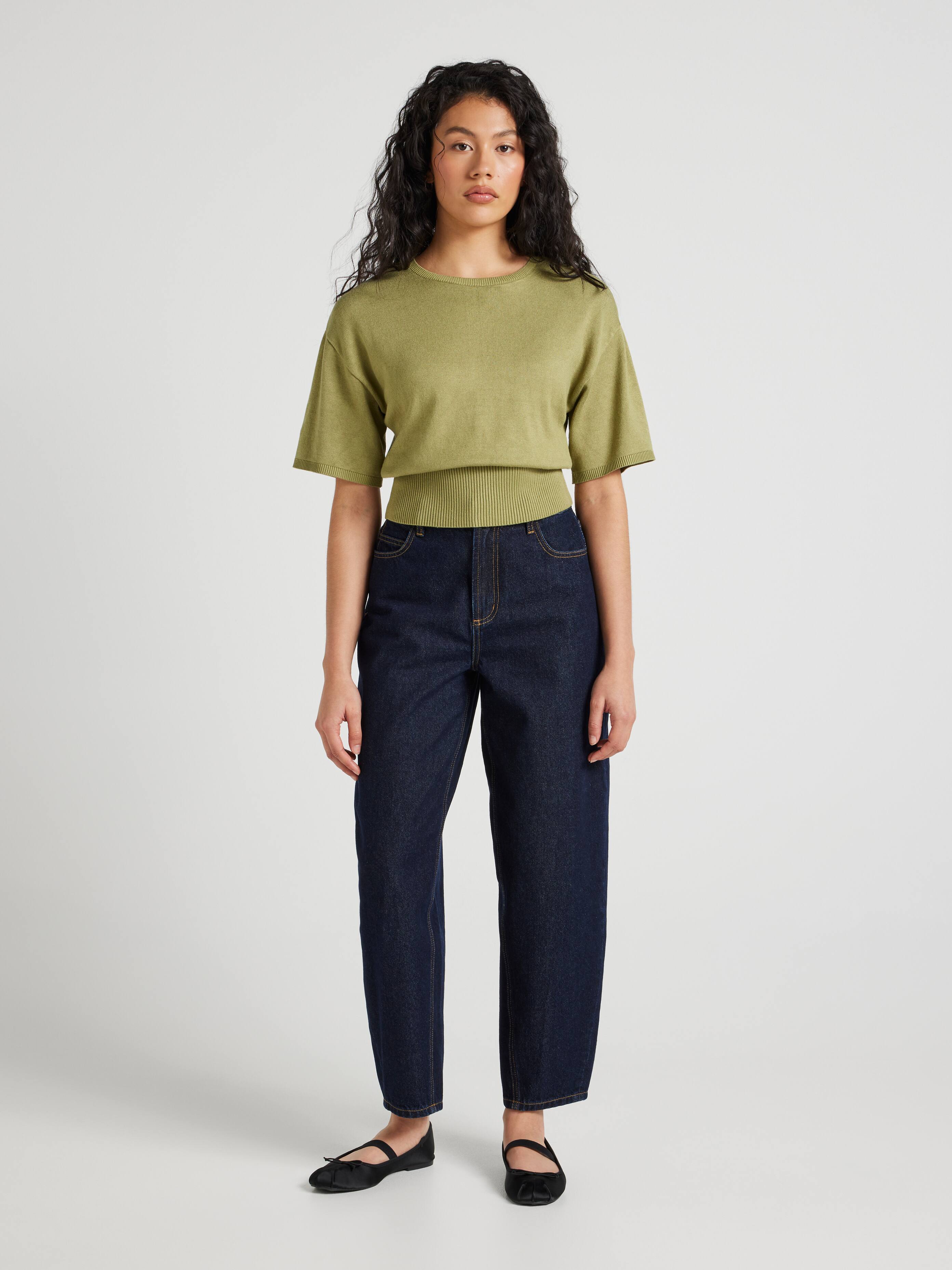 Ellie Basque Knit Top