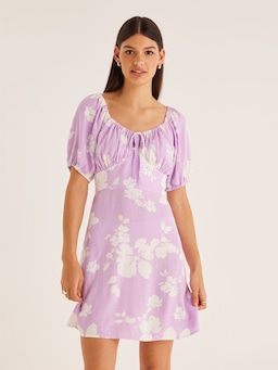 Kyra Linen Blend Mini Dress