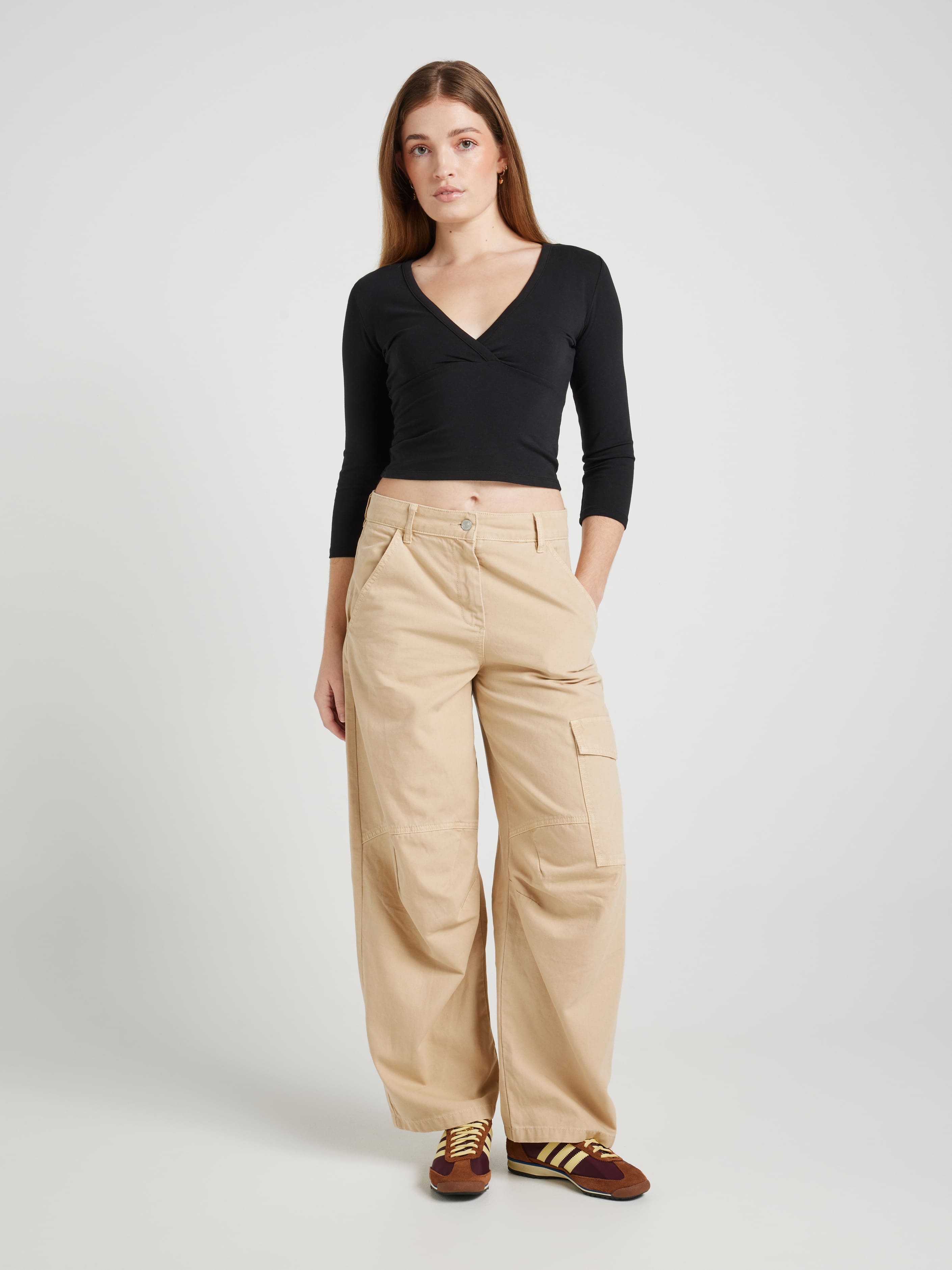 Rachel 3/4 Crossover Top