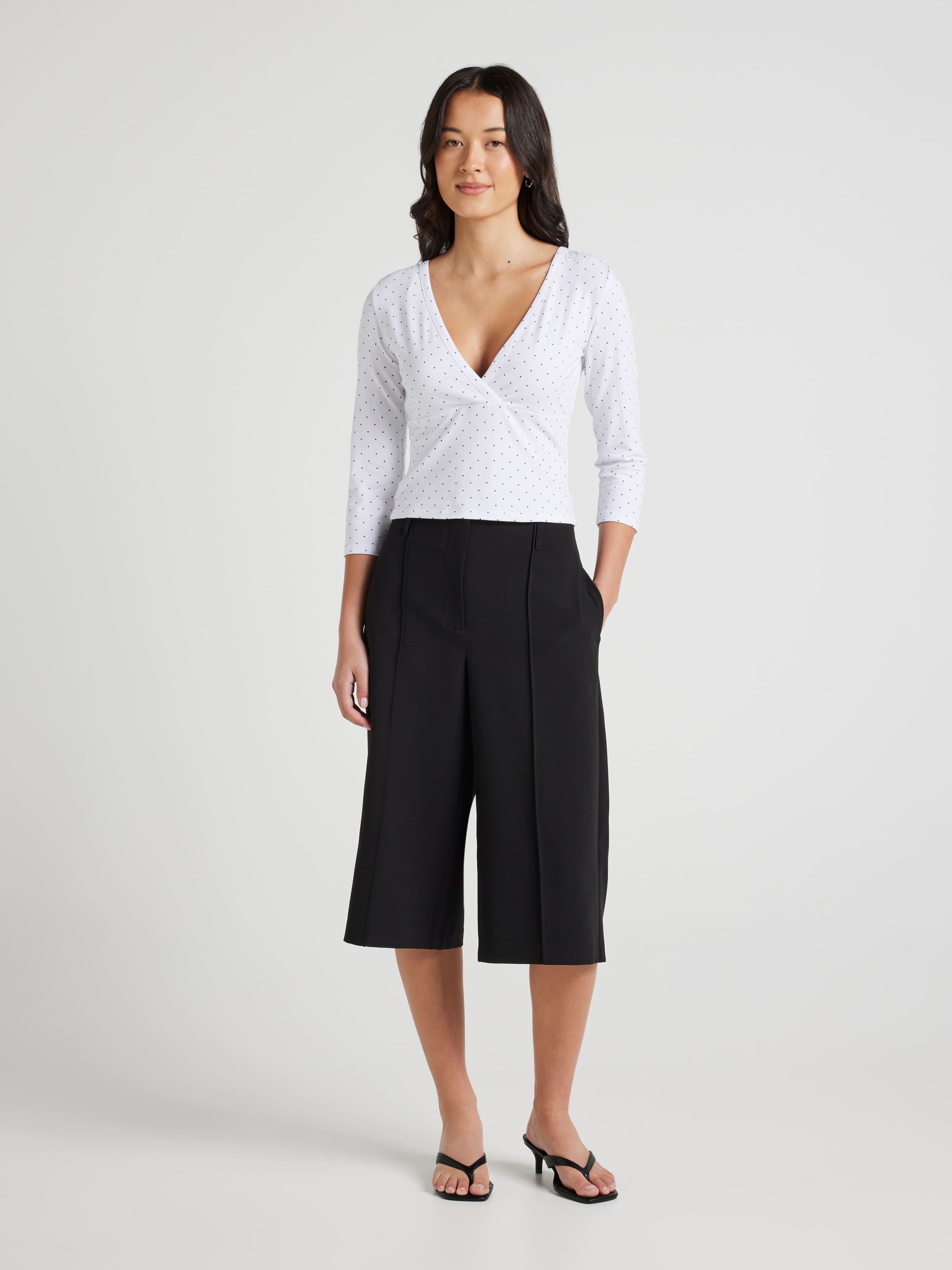 Rachel 3/4 Crossover Top