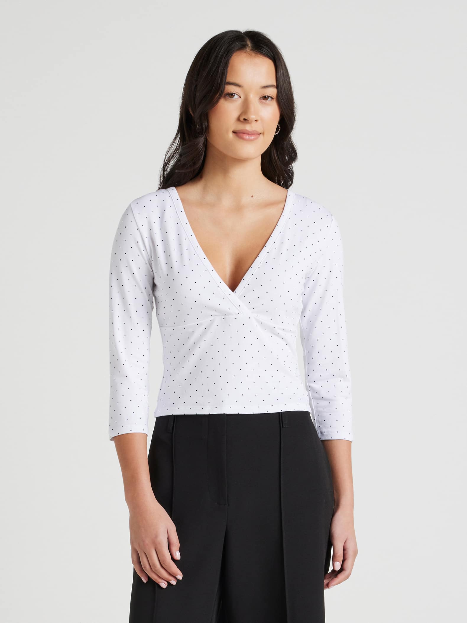 Rachel 3/4 Crossover Top