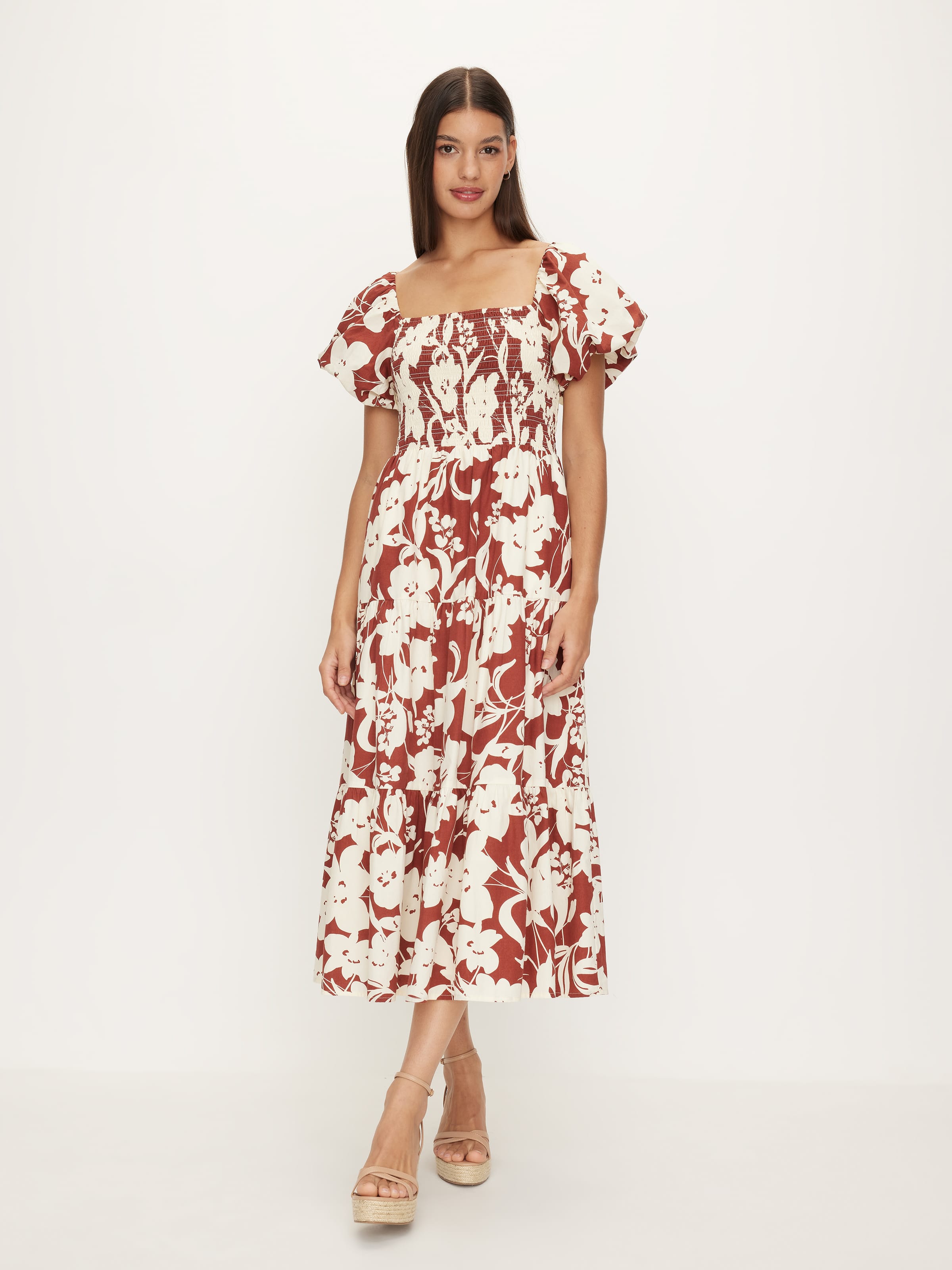 Briony Tiered Midi Dress