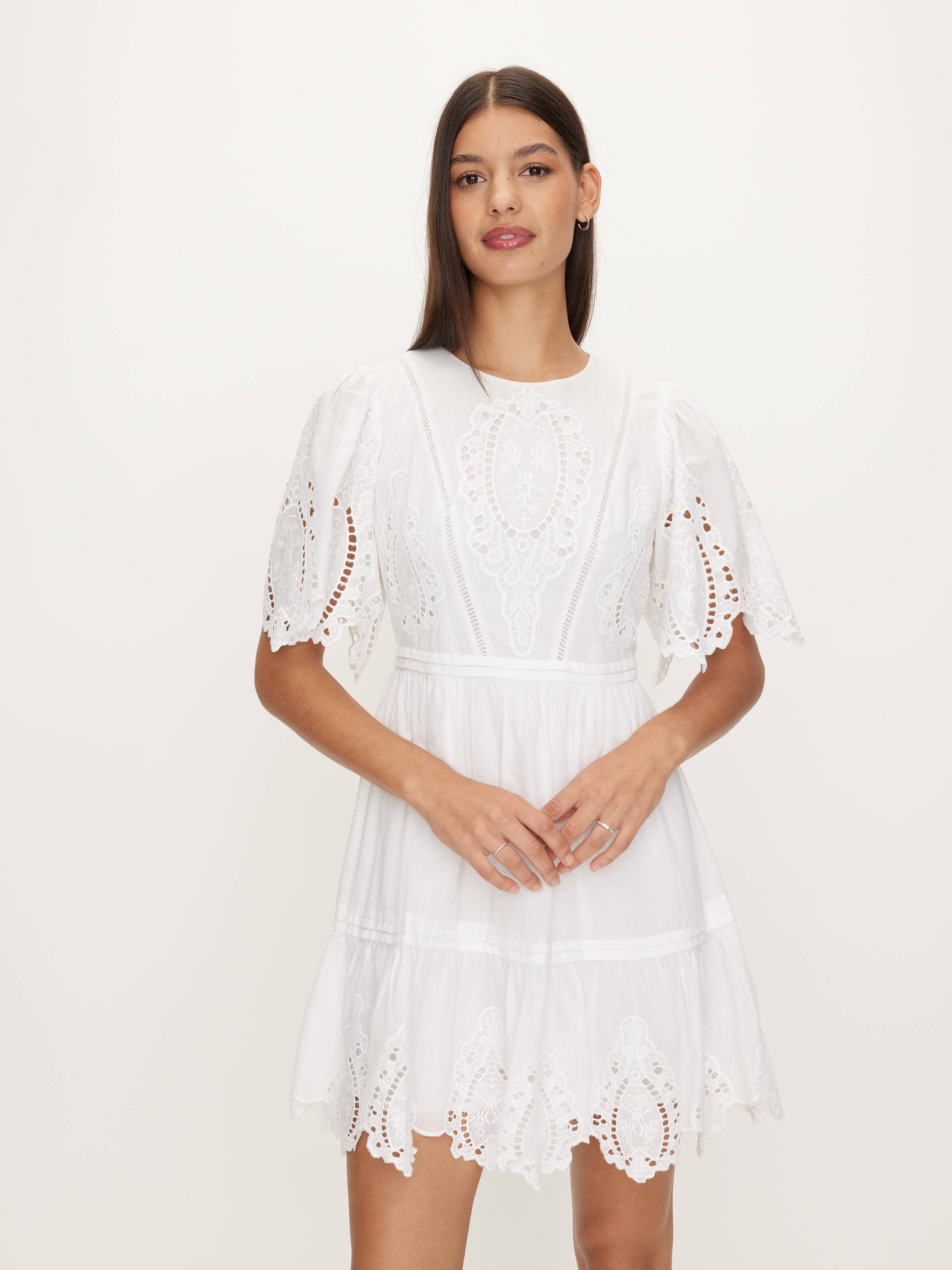 Monica Cutwork Mini Dress