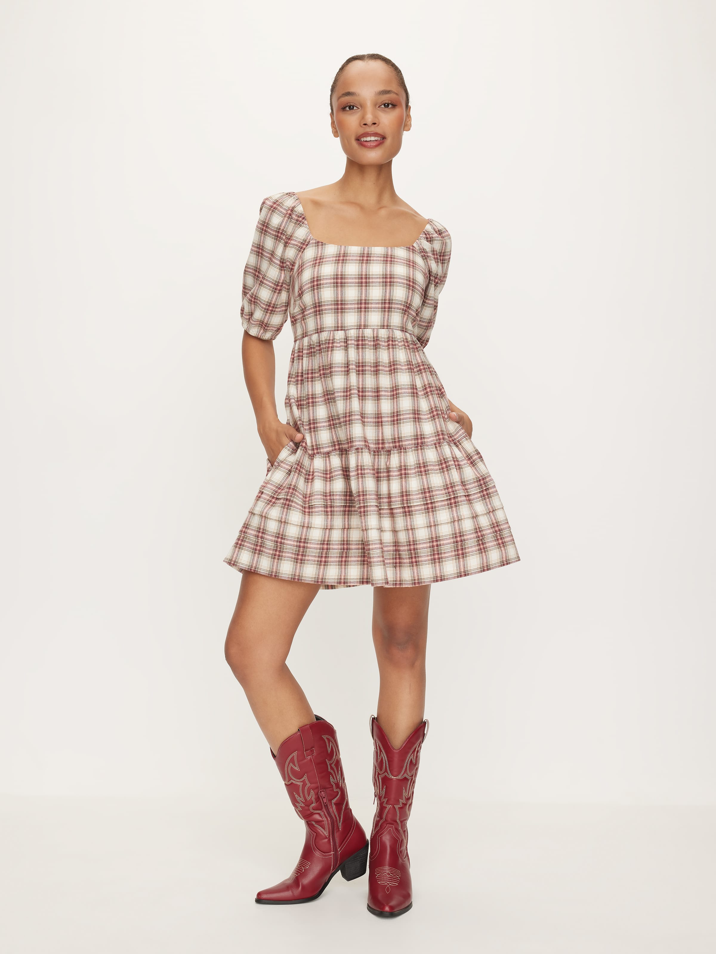 Mapel Tiered Mini Dress