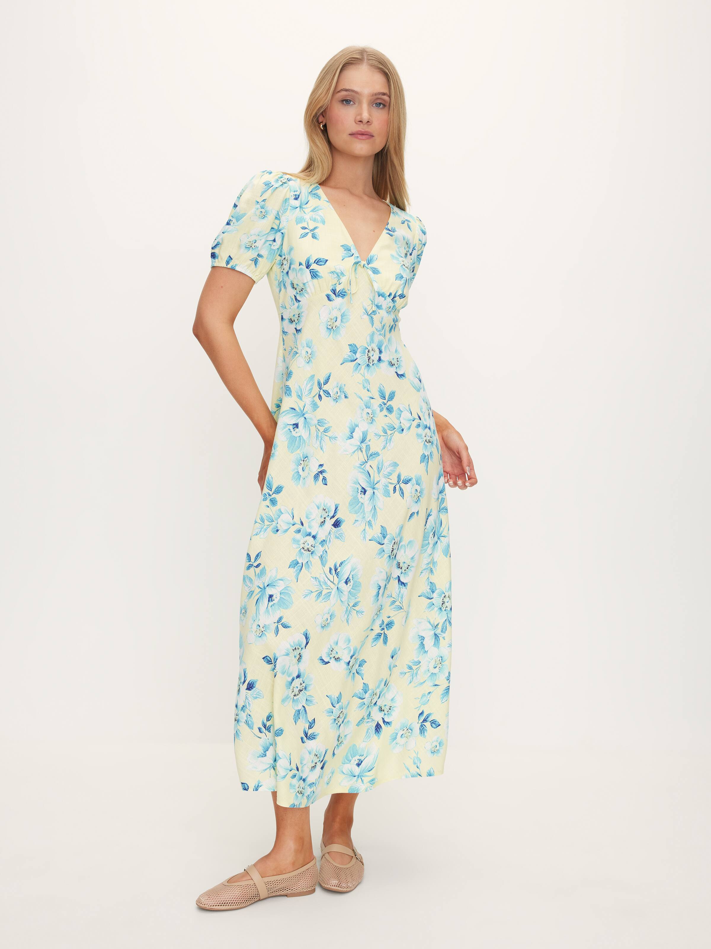 Pippa V-Neck Midi Dress