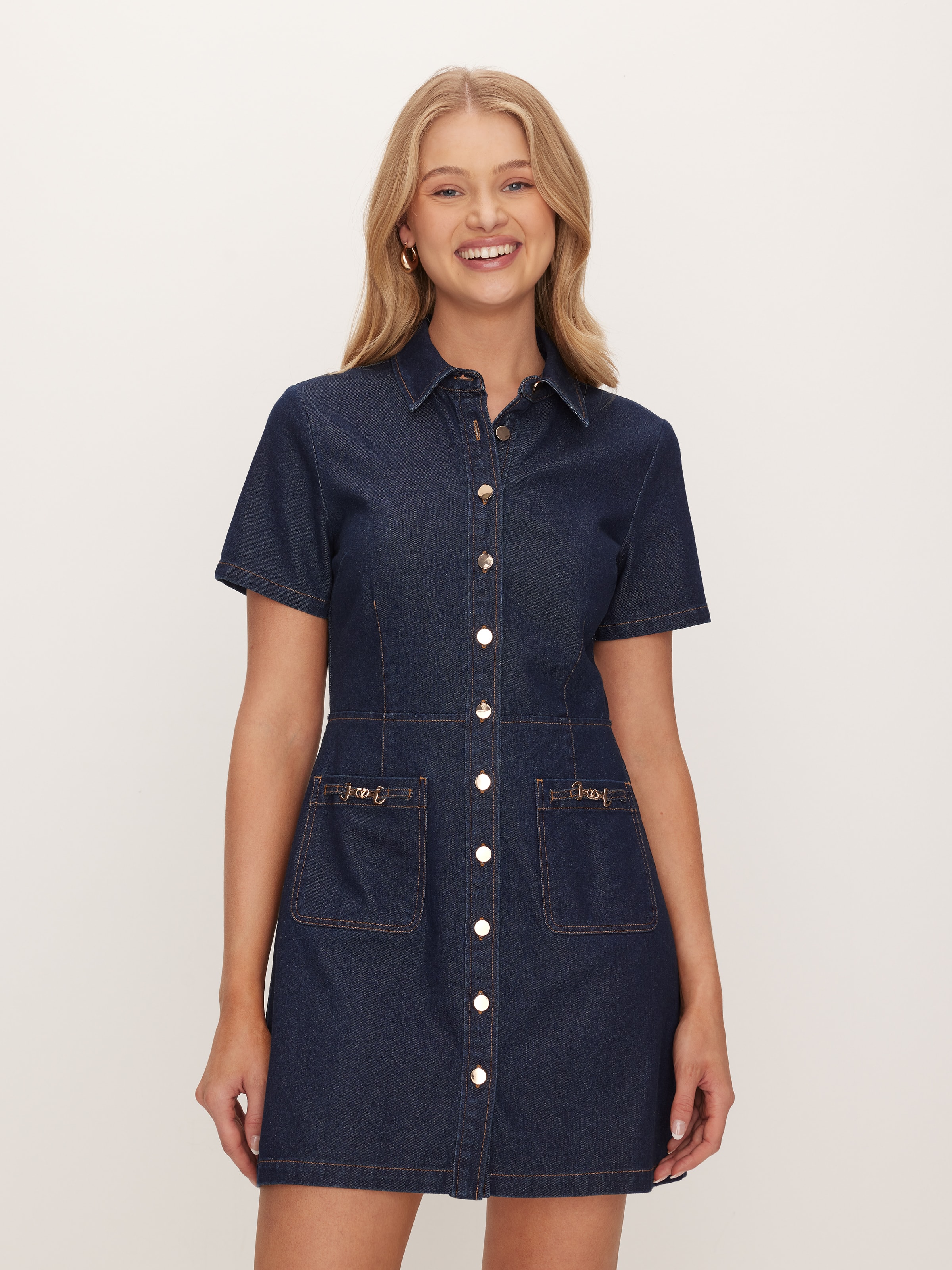 Elsie Denim Mini Dress