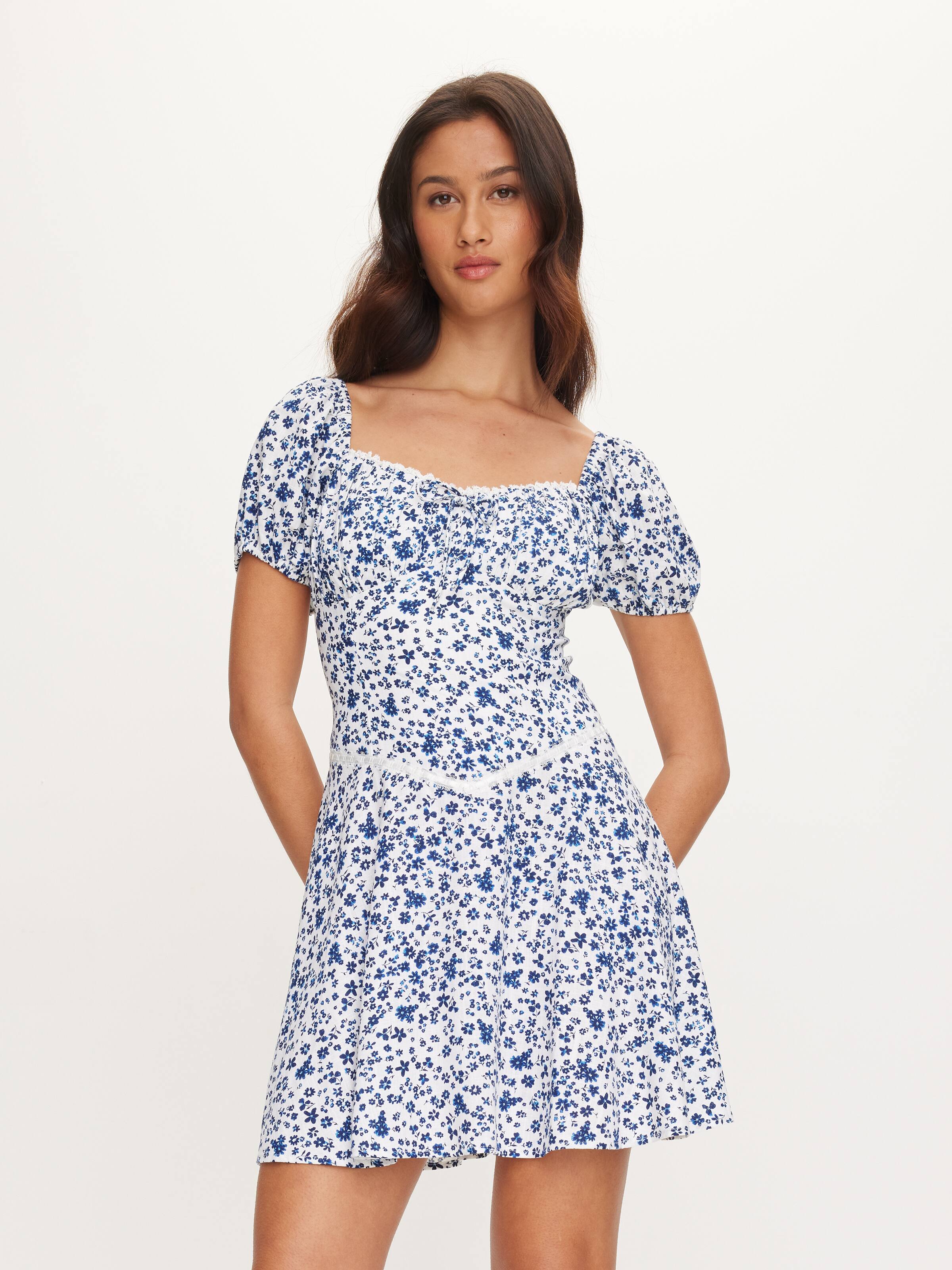 Pria Puff Sleeve Mini Dress