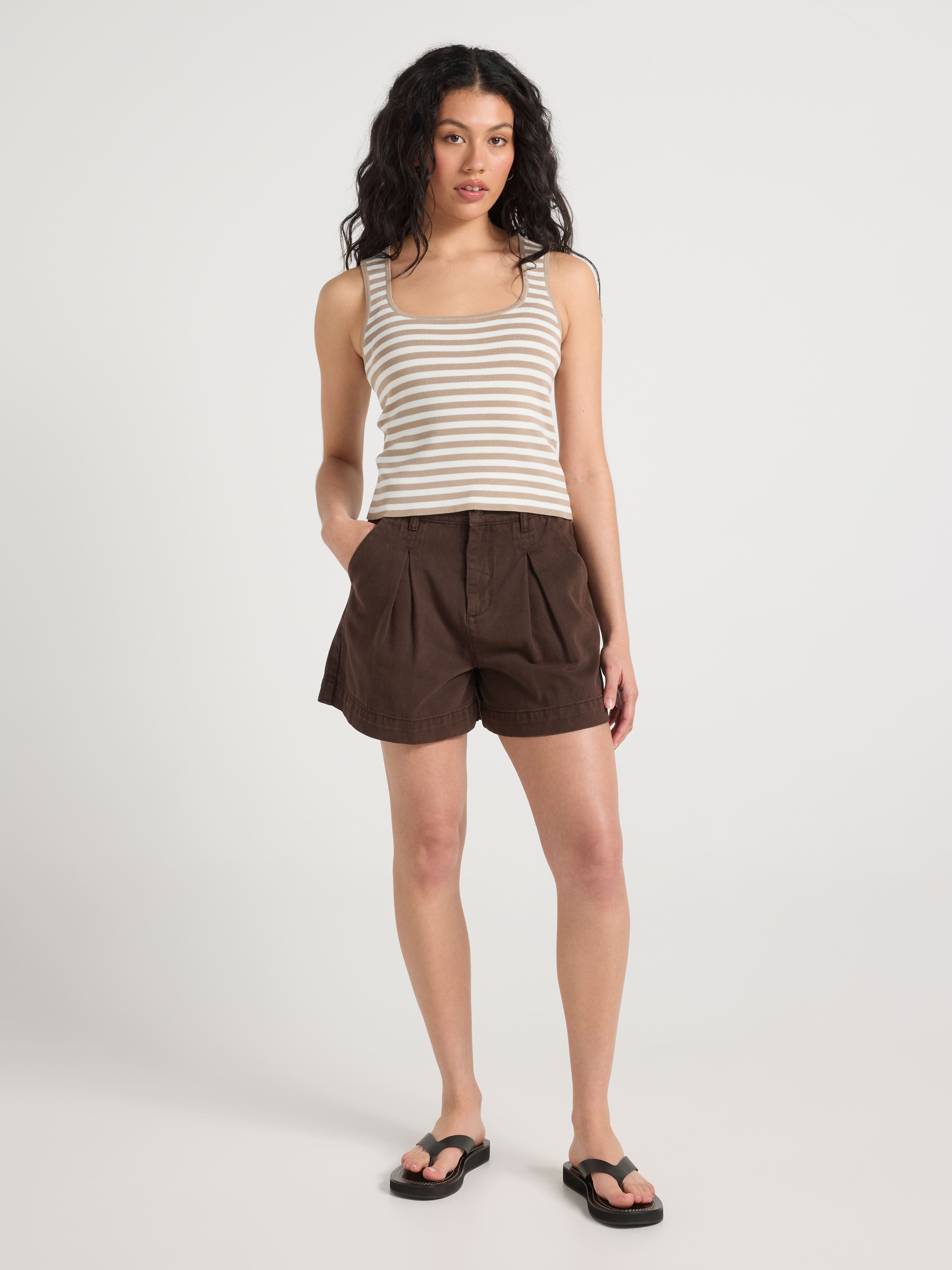 Linda Pleat Front Short