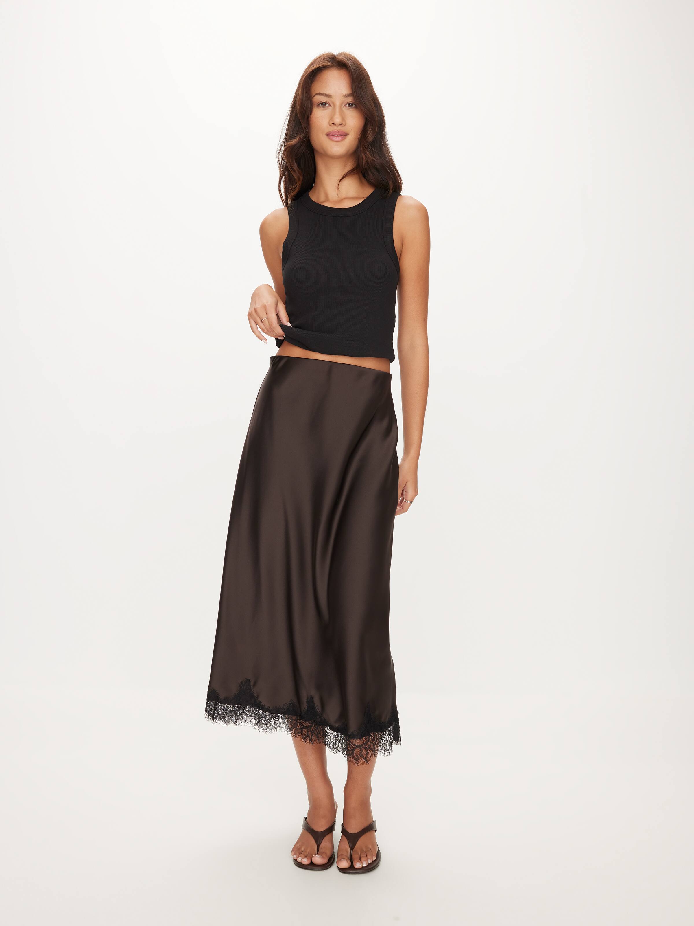 Lola Lace Trim Skirt