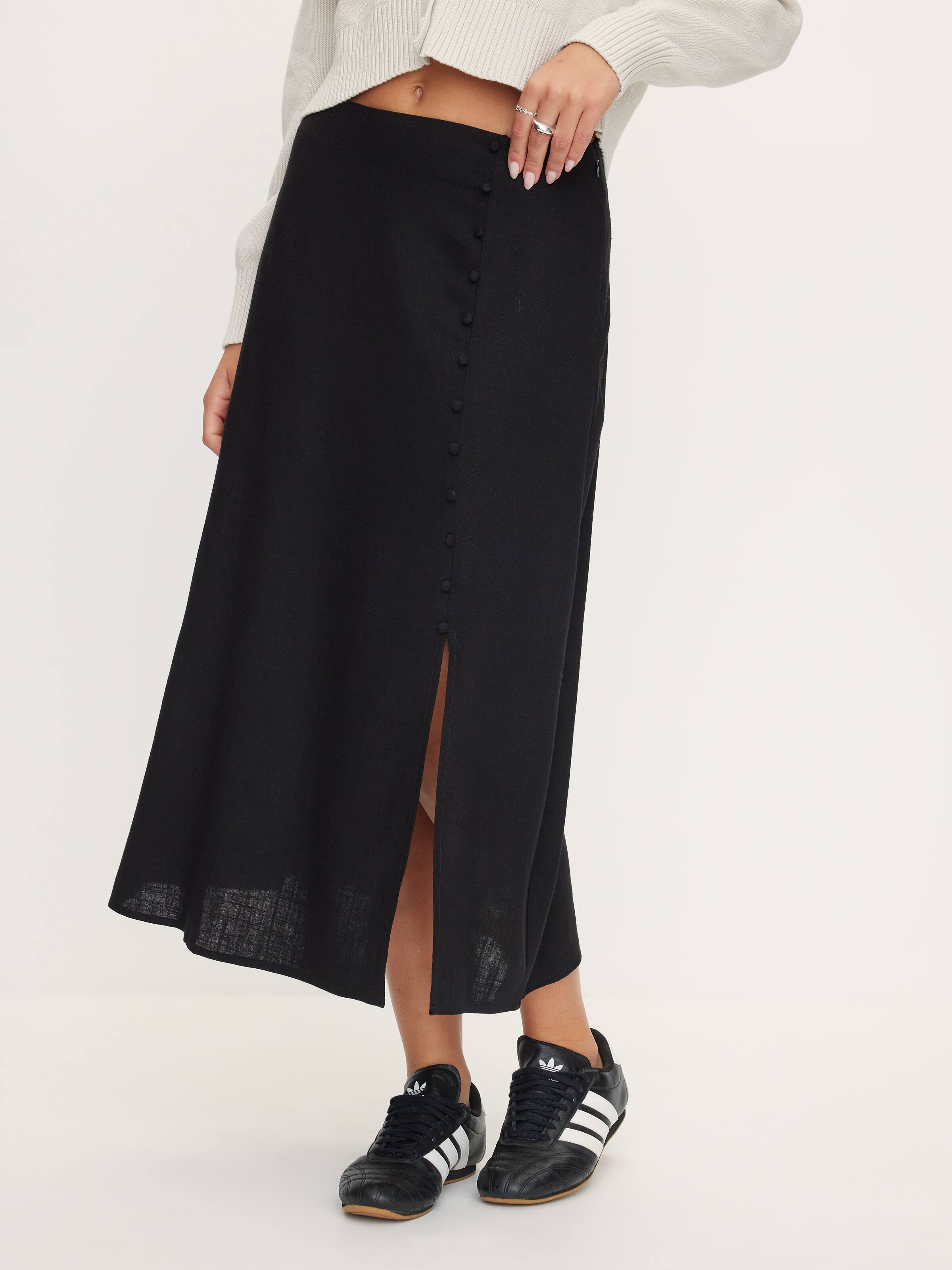 Lina Side Split Midi Skirt