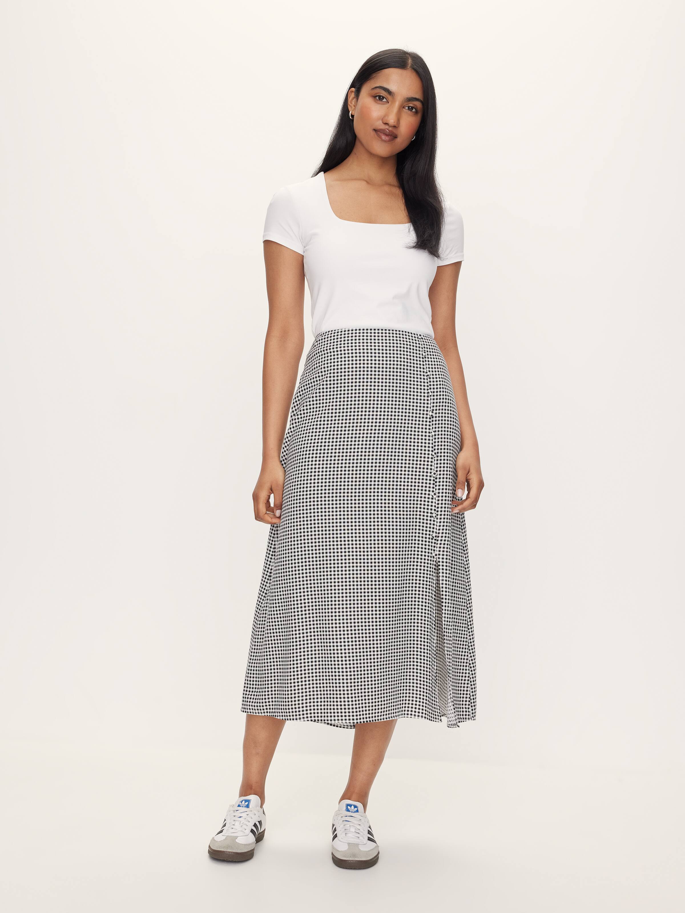 Lina Side Split Midi Skirt