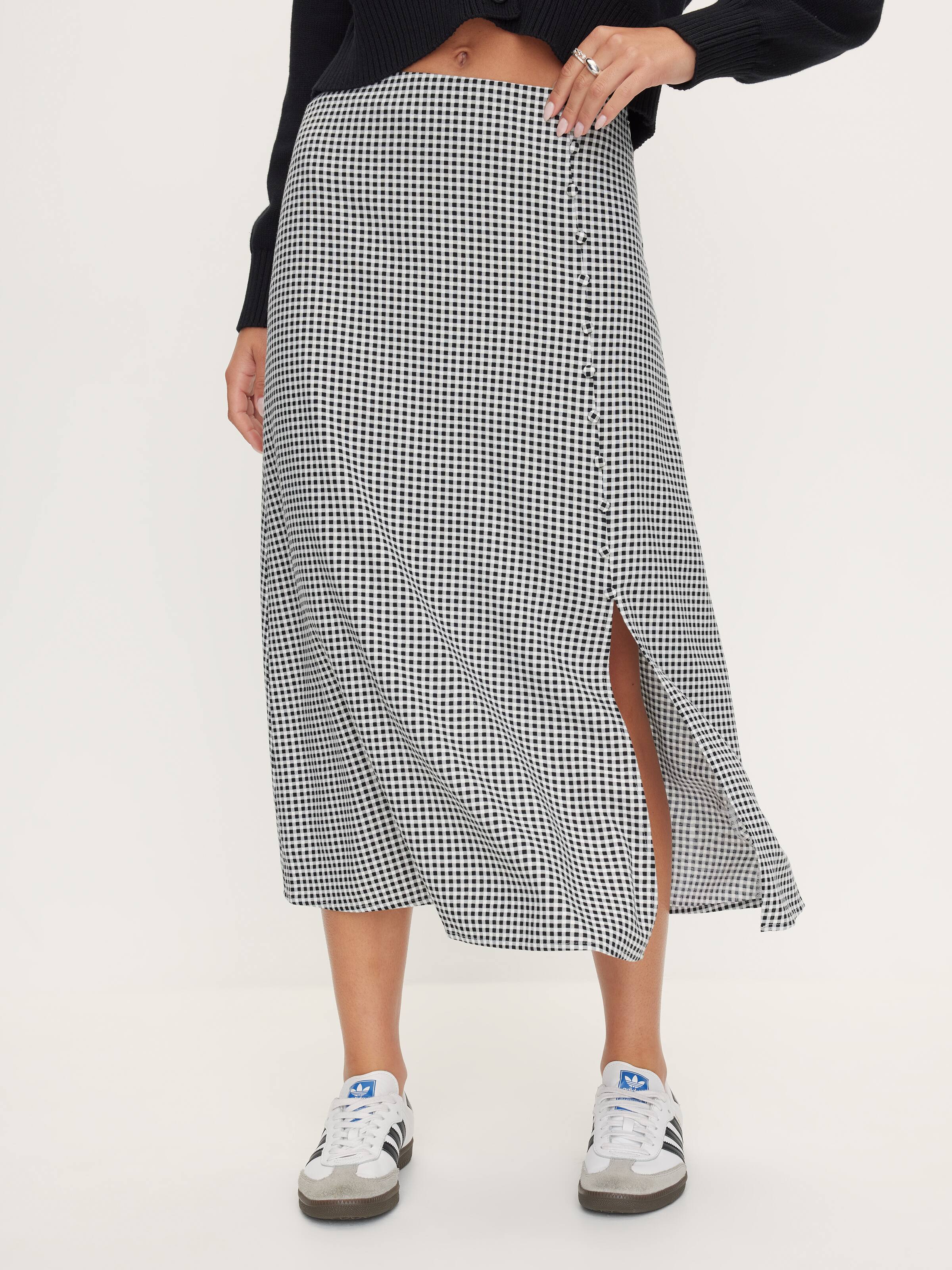 Lina Side Split Midi Skirt