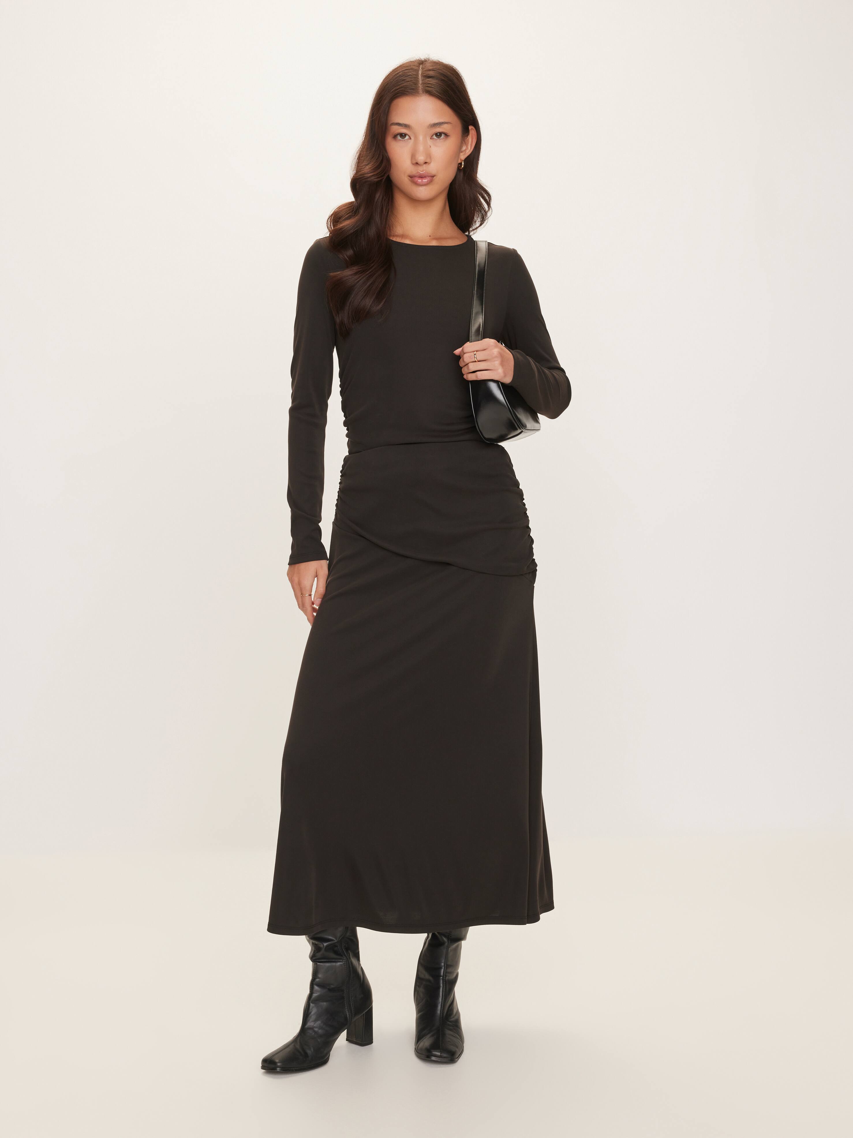 Thea Ruched Jersey Skirt