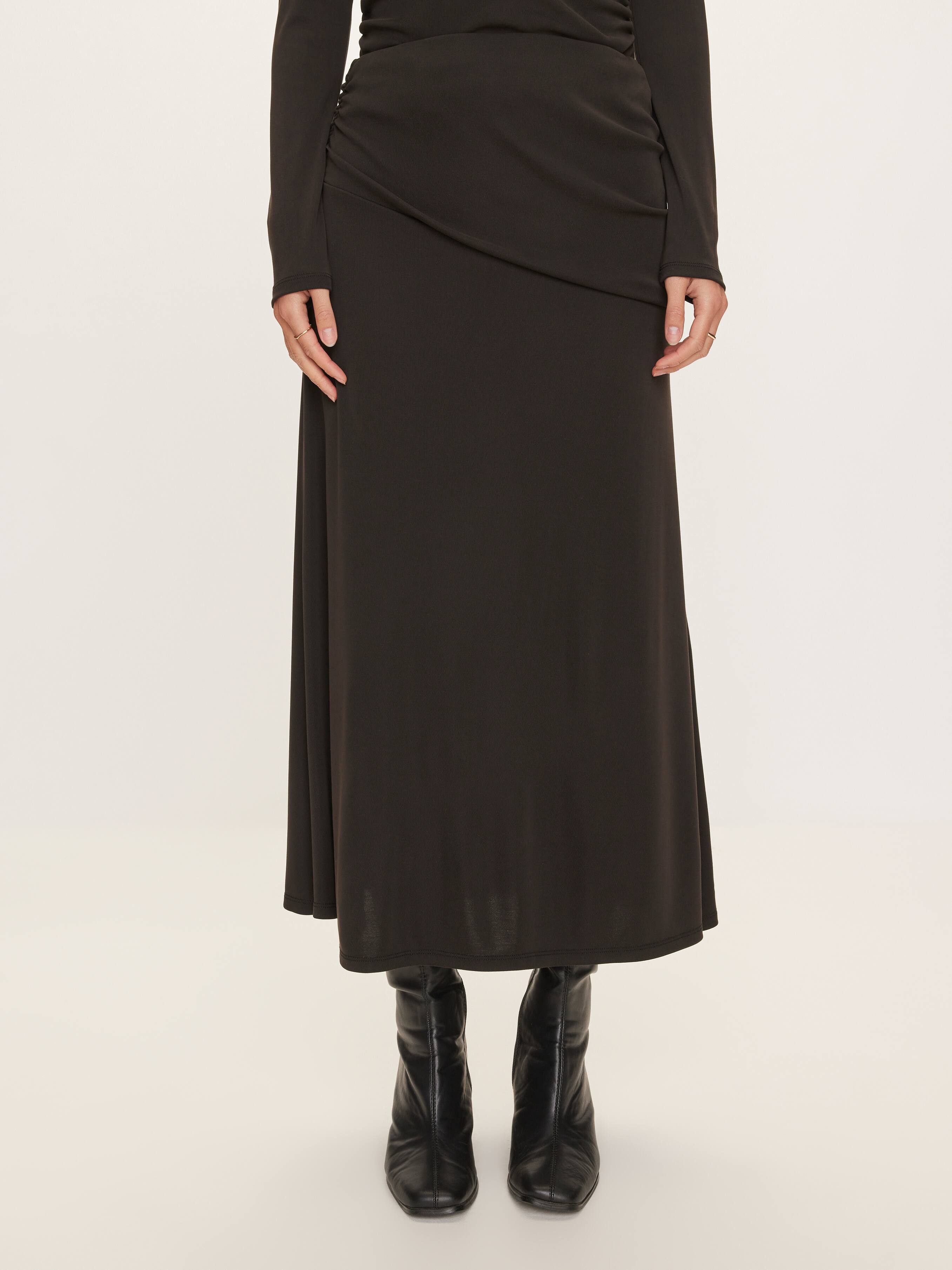 Thea Ruched Jersey Skirt