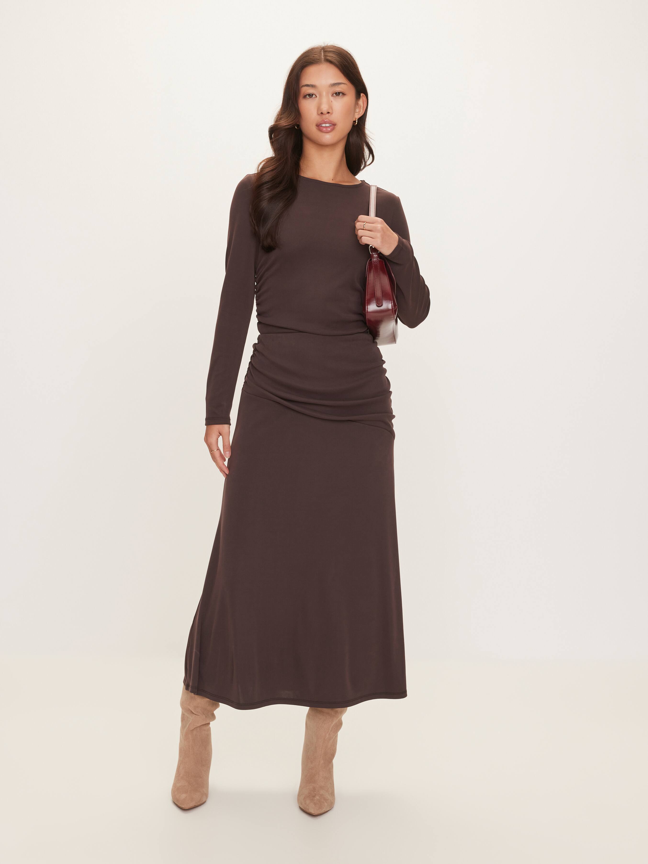 Thea Ruched Jersey Skirt