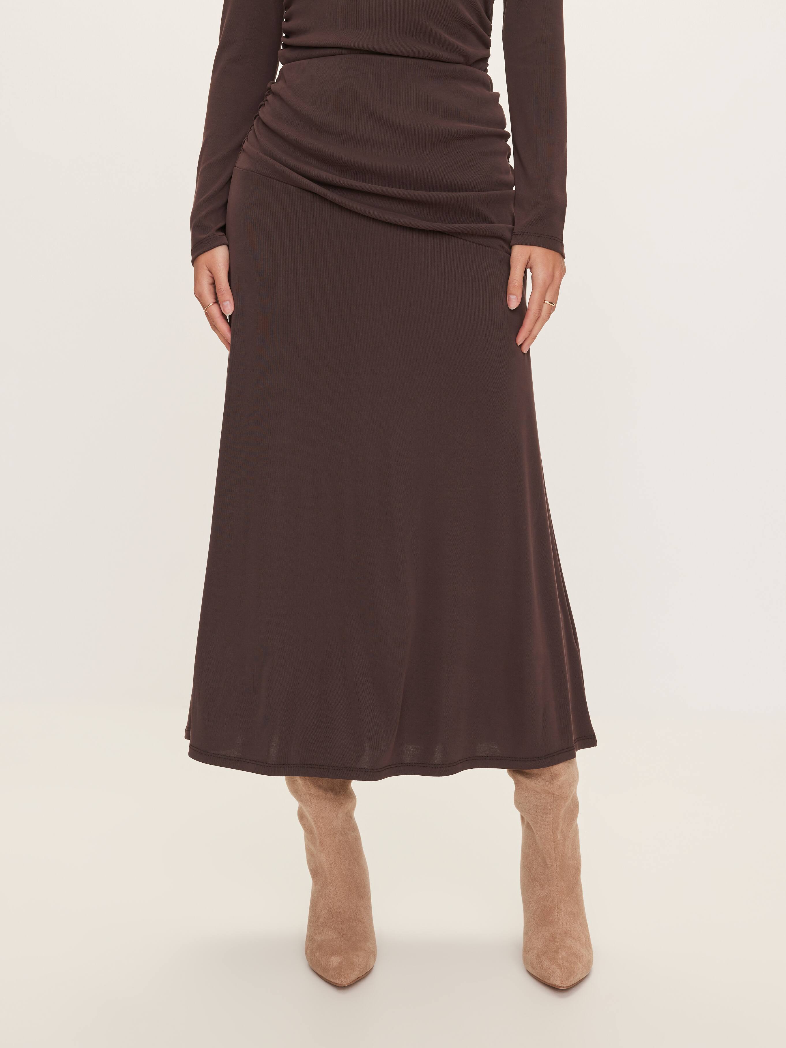 Thea Ruched Jersey Skirt