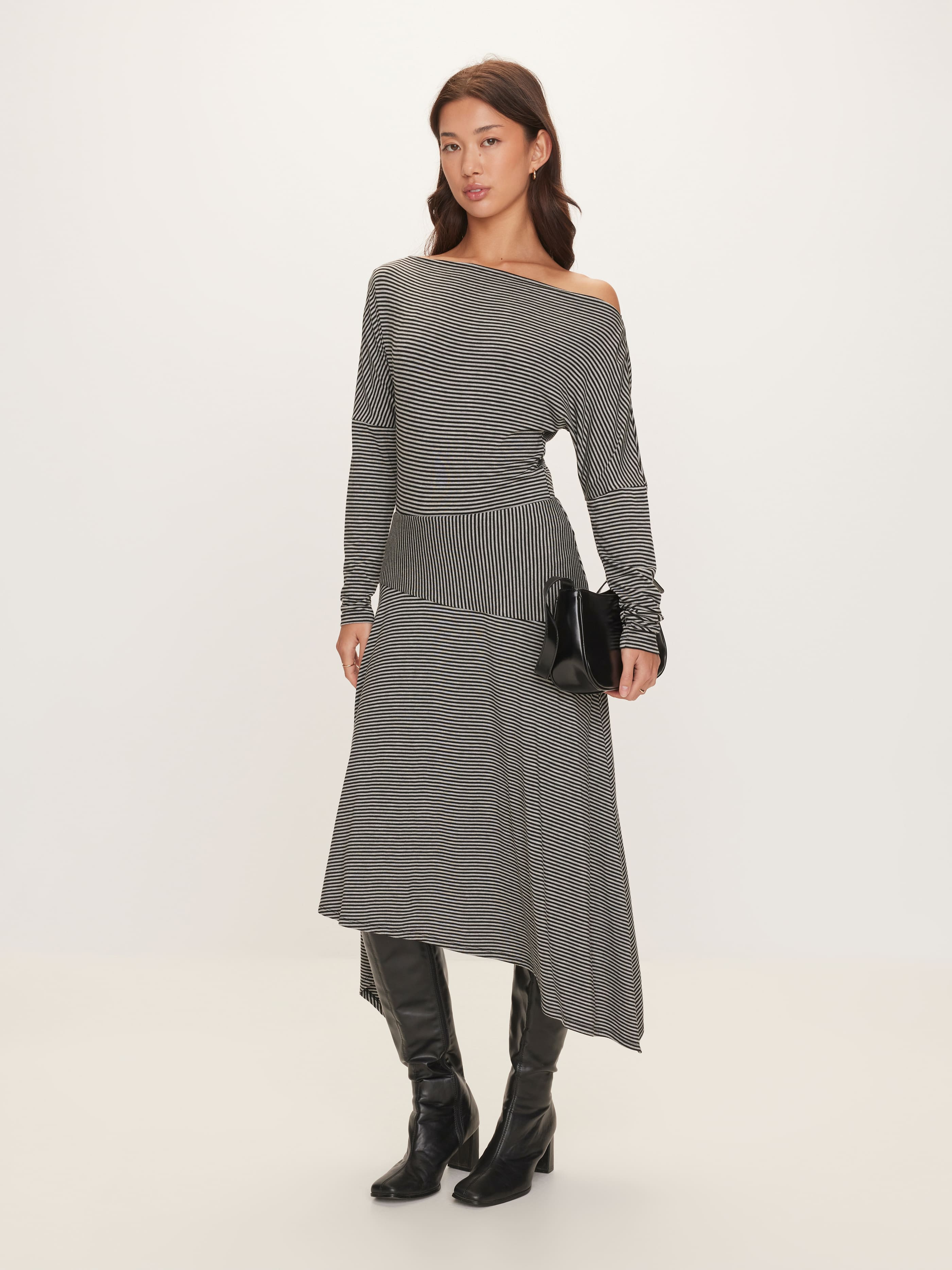 Valencia Asymmetrical Jersey Skirt