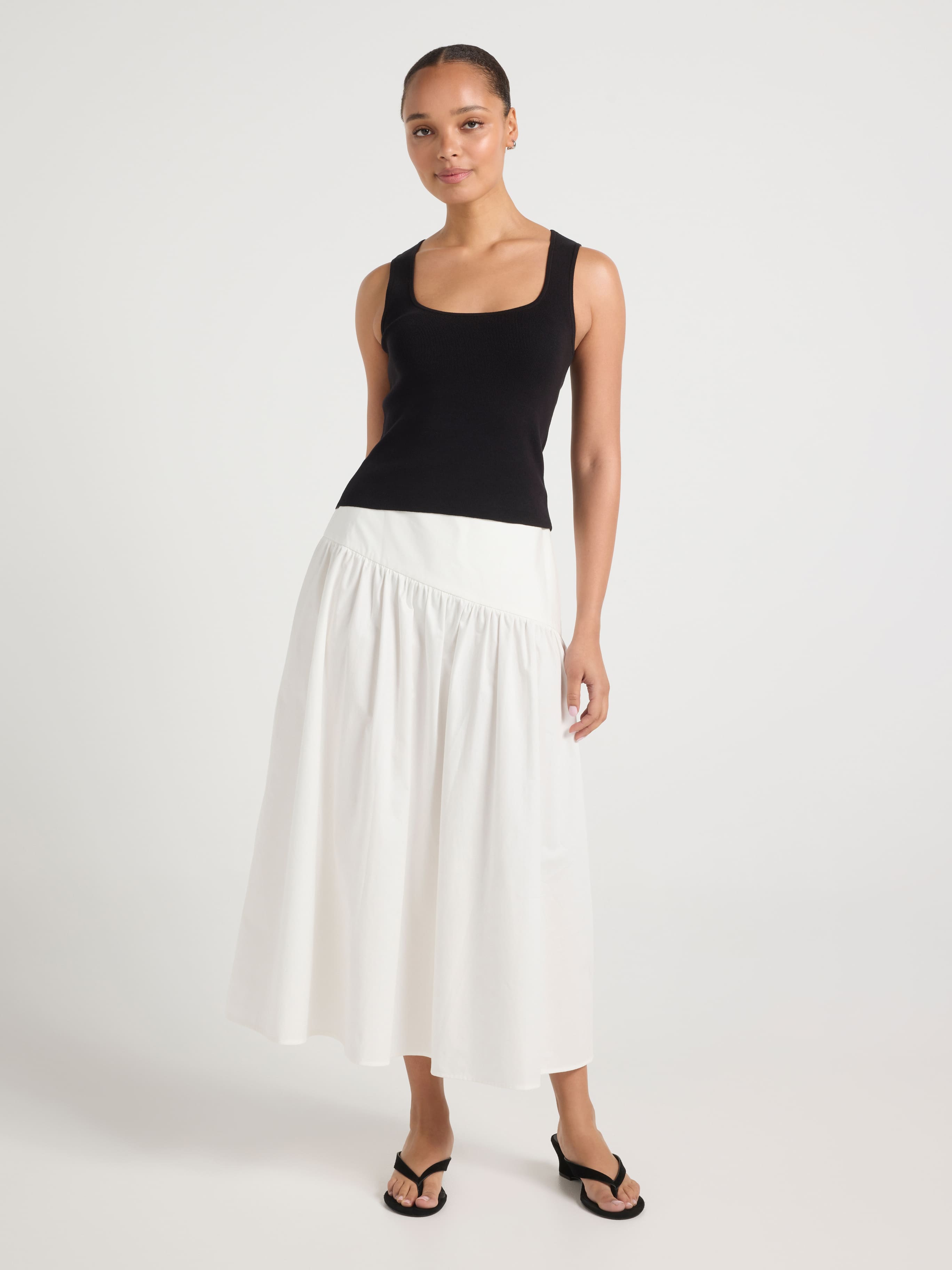 Molly Cotton Midi Skirt