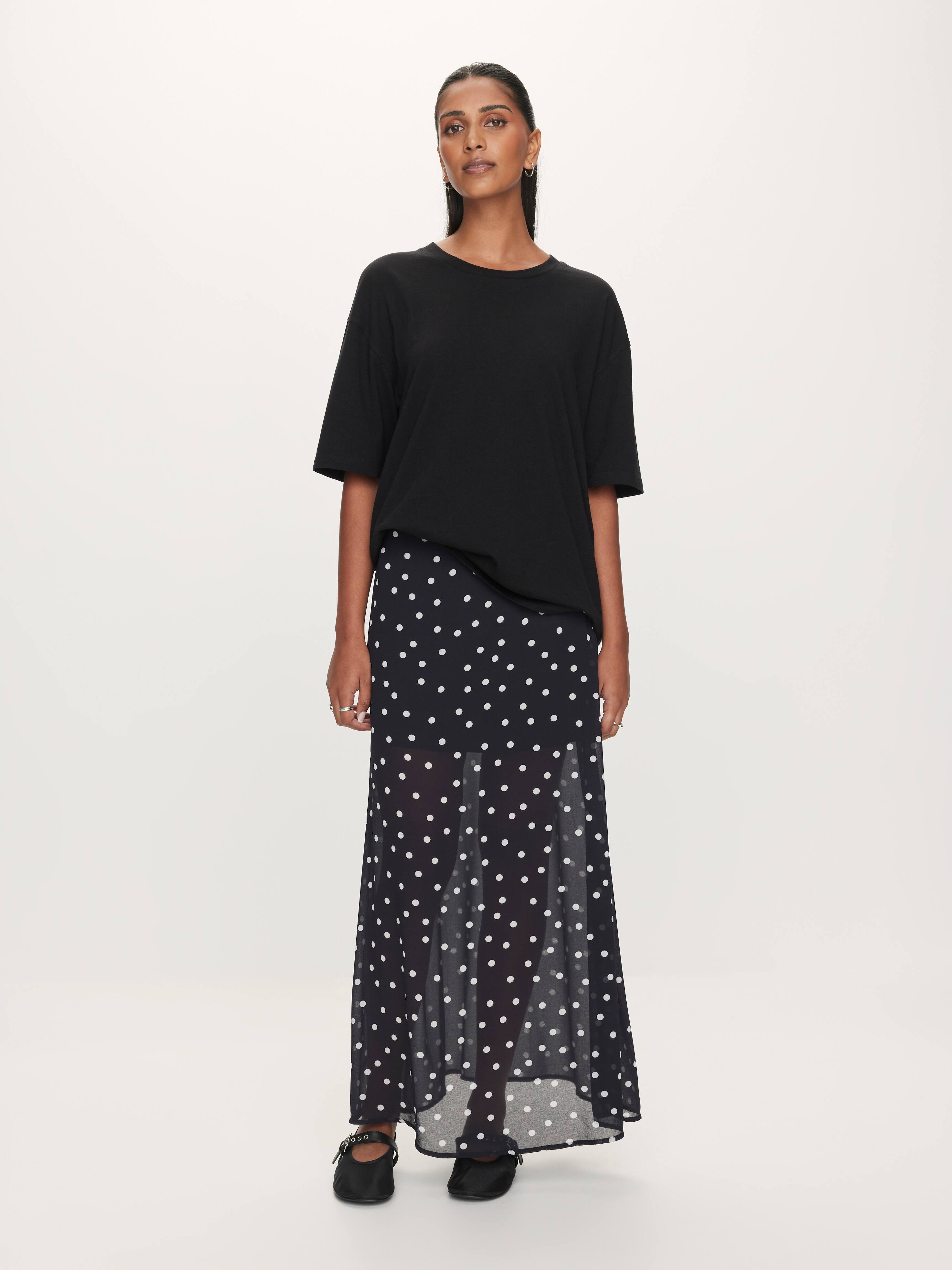 Vera Sheer Midi Skirt
