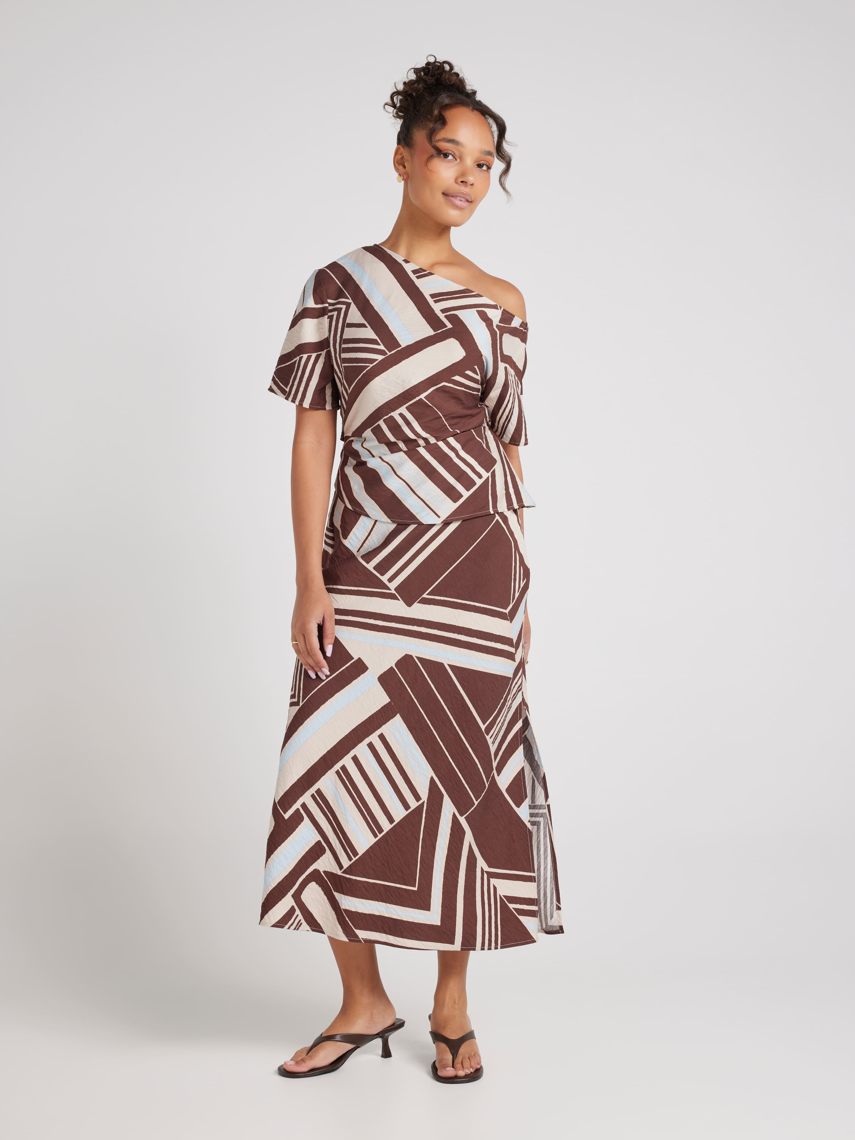 Kim A-Line Midi Skirt