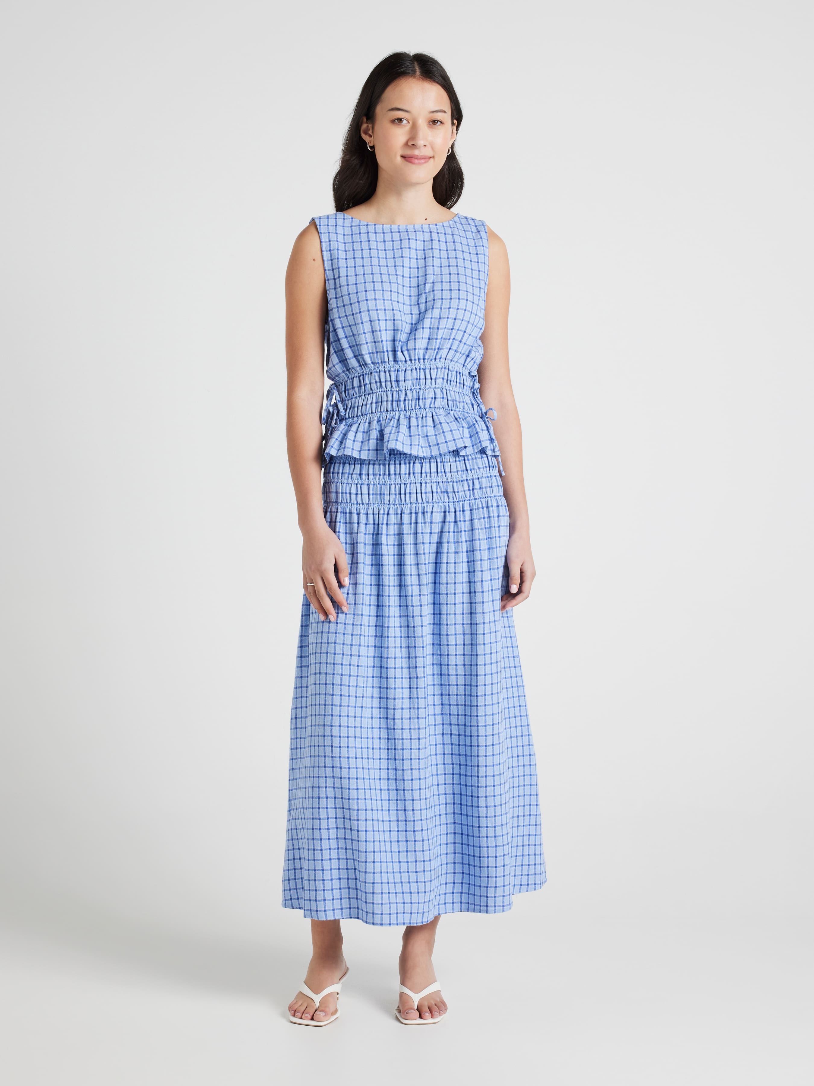 Daisy Rouched Midi Skirt