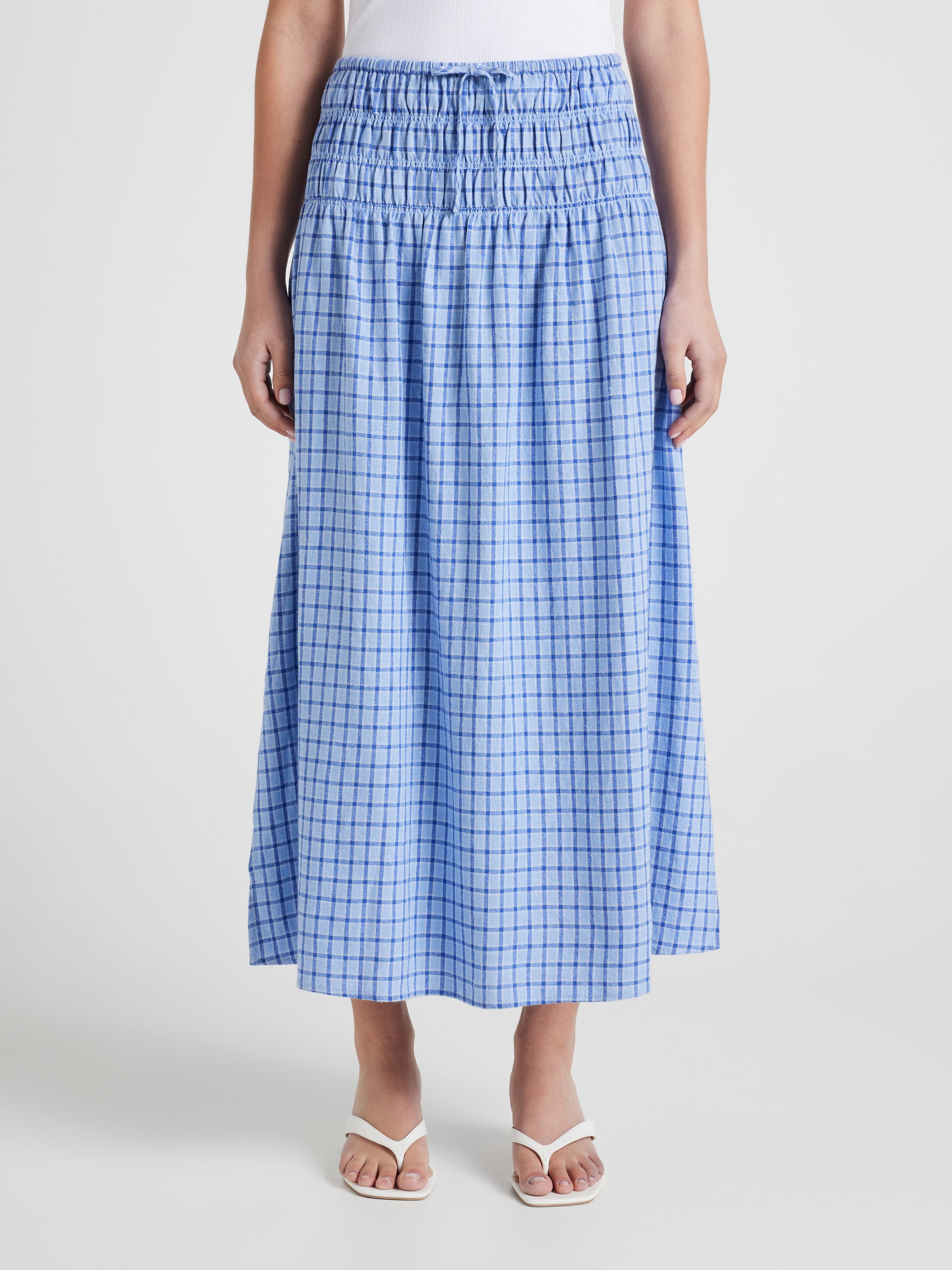 Daisy Rouched Midi Skirt