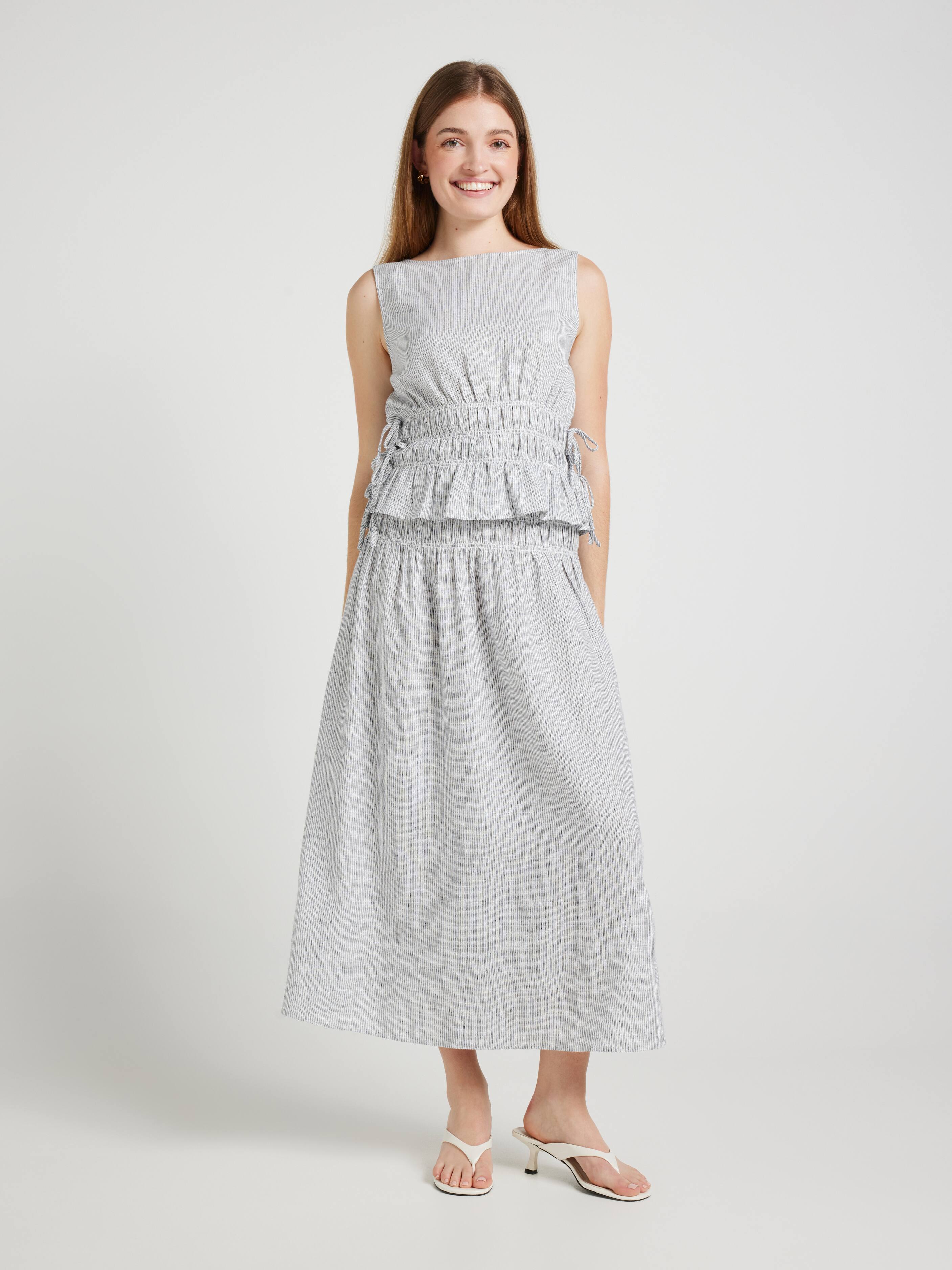 Daisy Rouched Midi Skirt