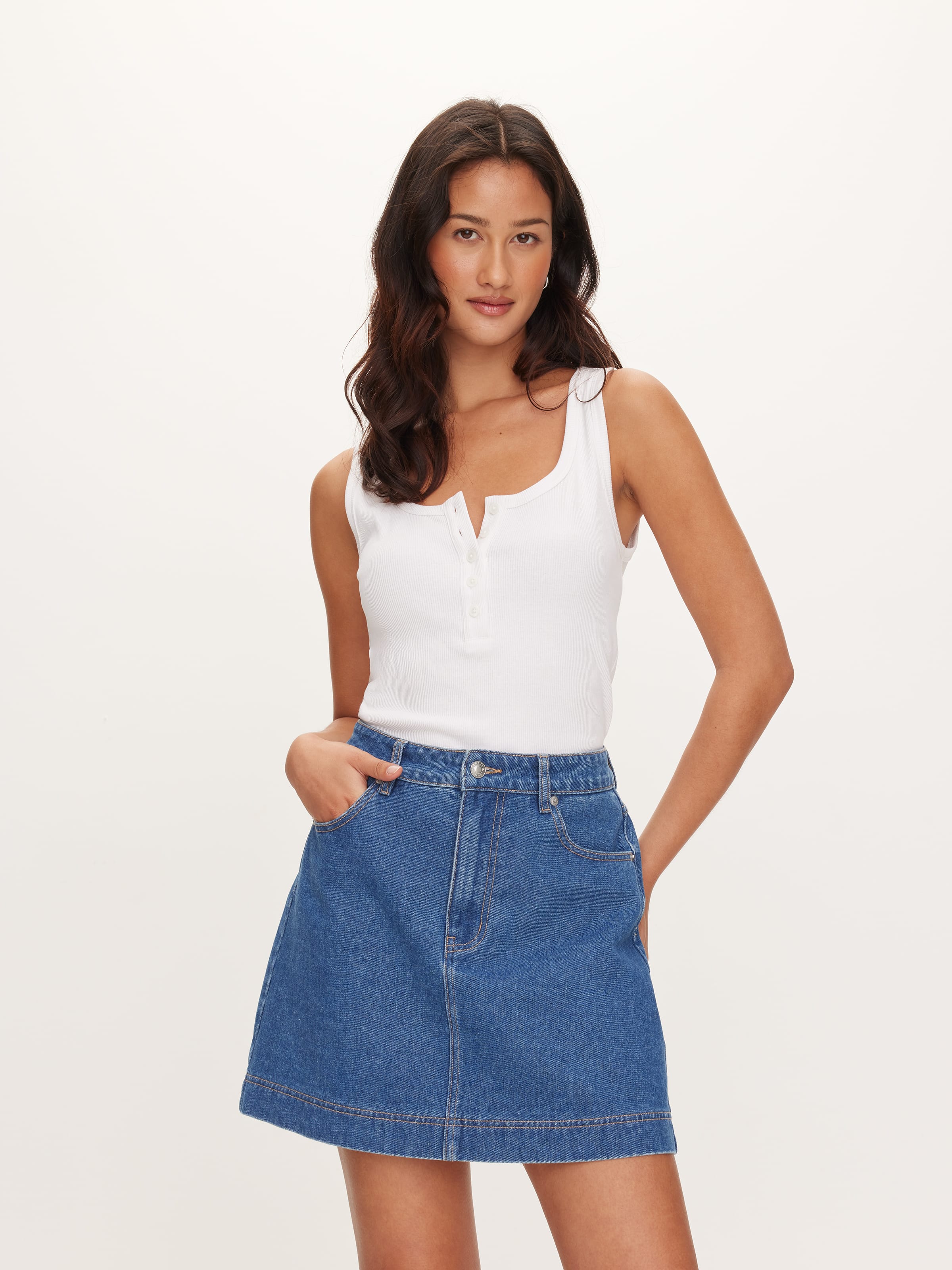 Skylar Denim Mini Skirt