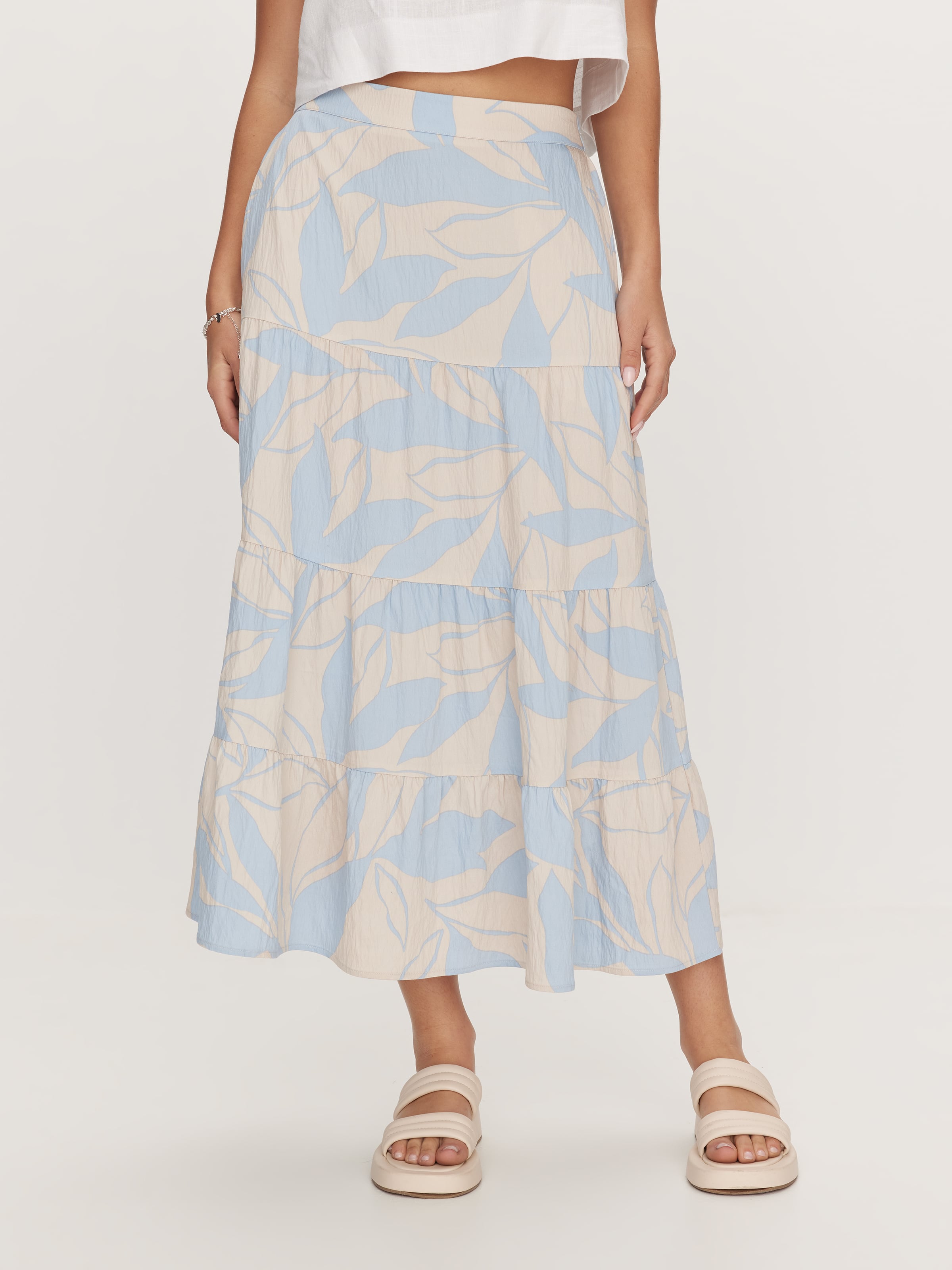 Harriet Textured Midi Skirt