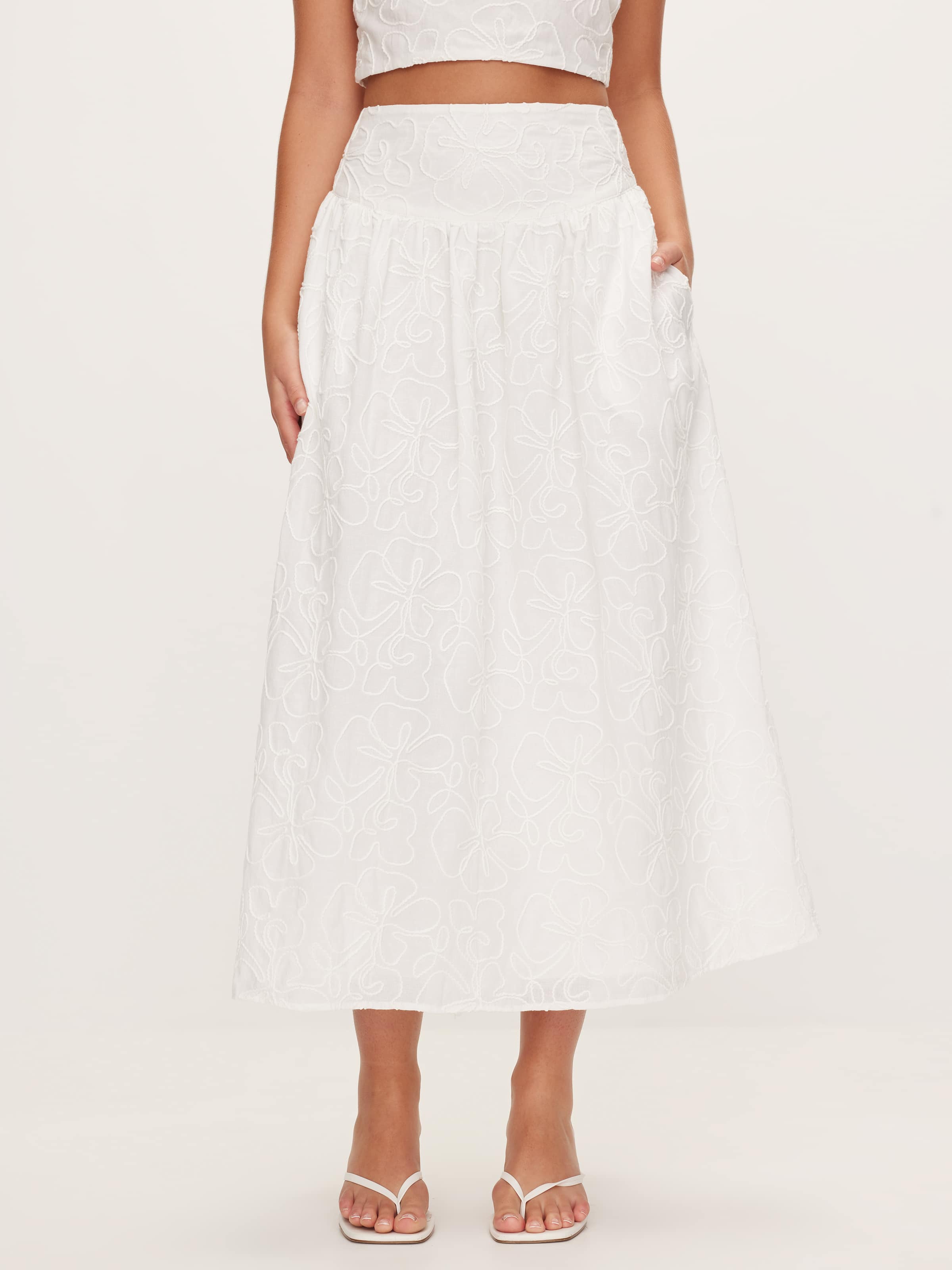 Freya Embroidered Midi