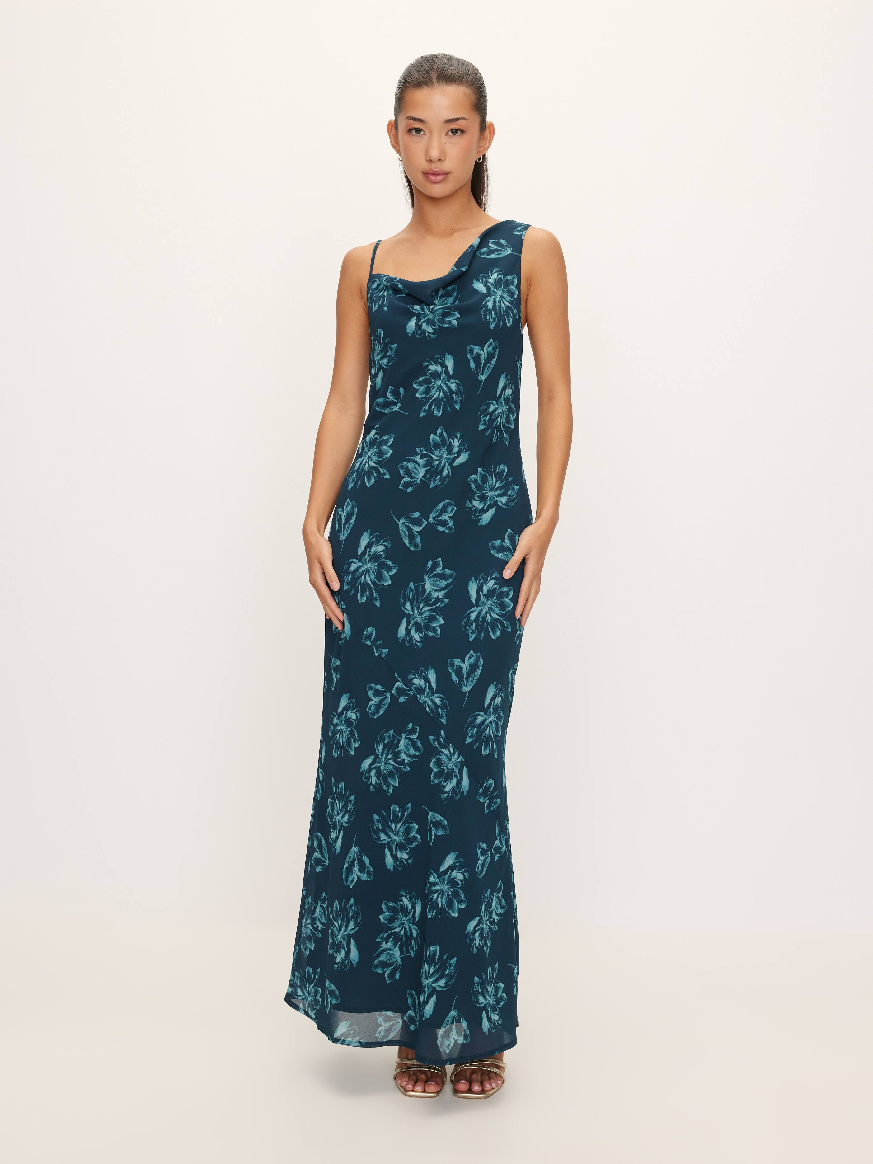 Niah Asymmetric Neck Dress