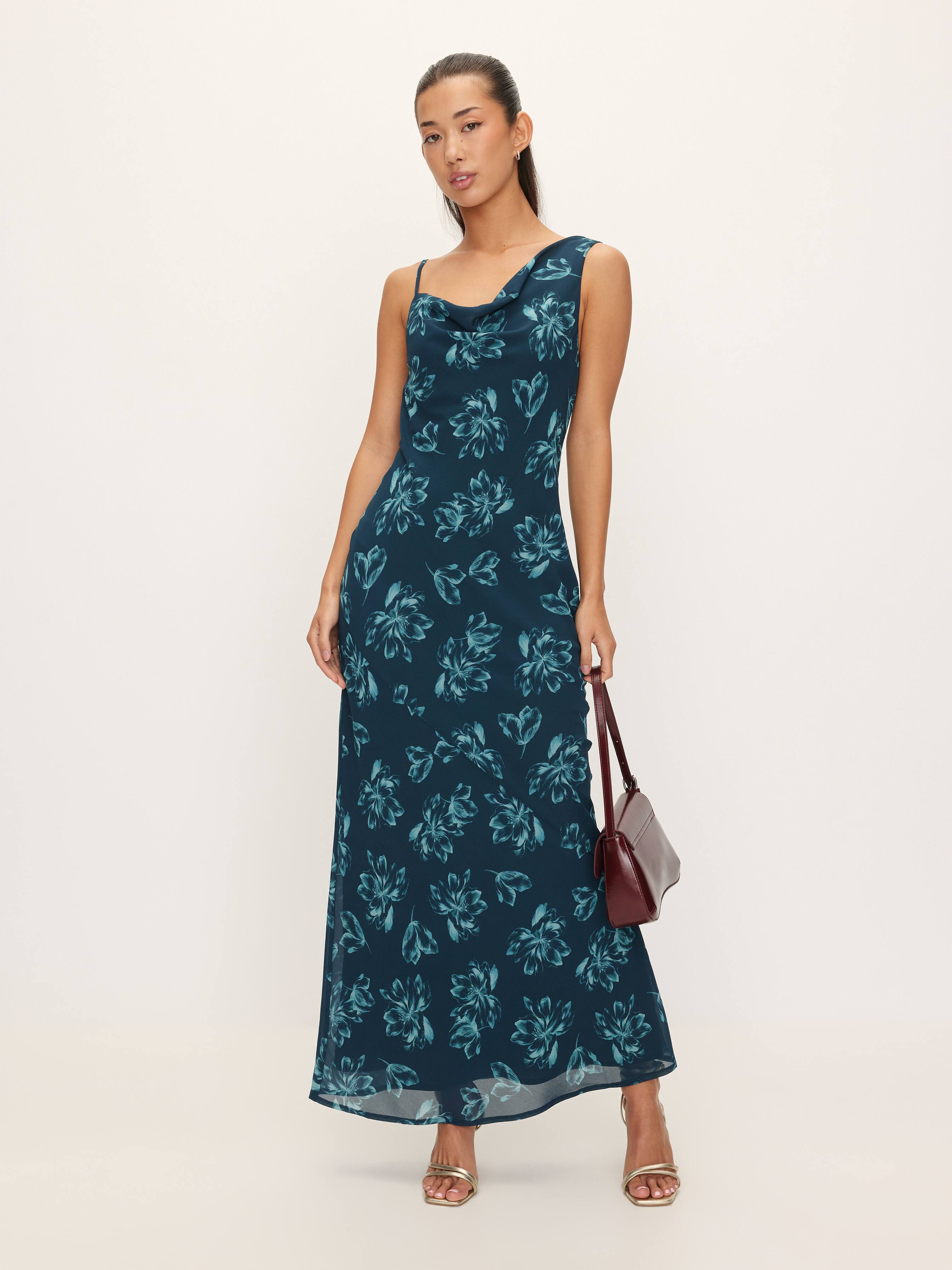 Niah Asymmetric Neck Dress