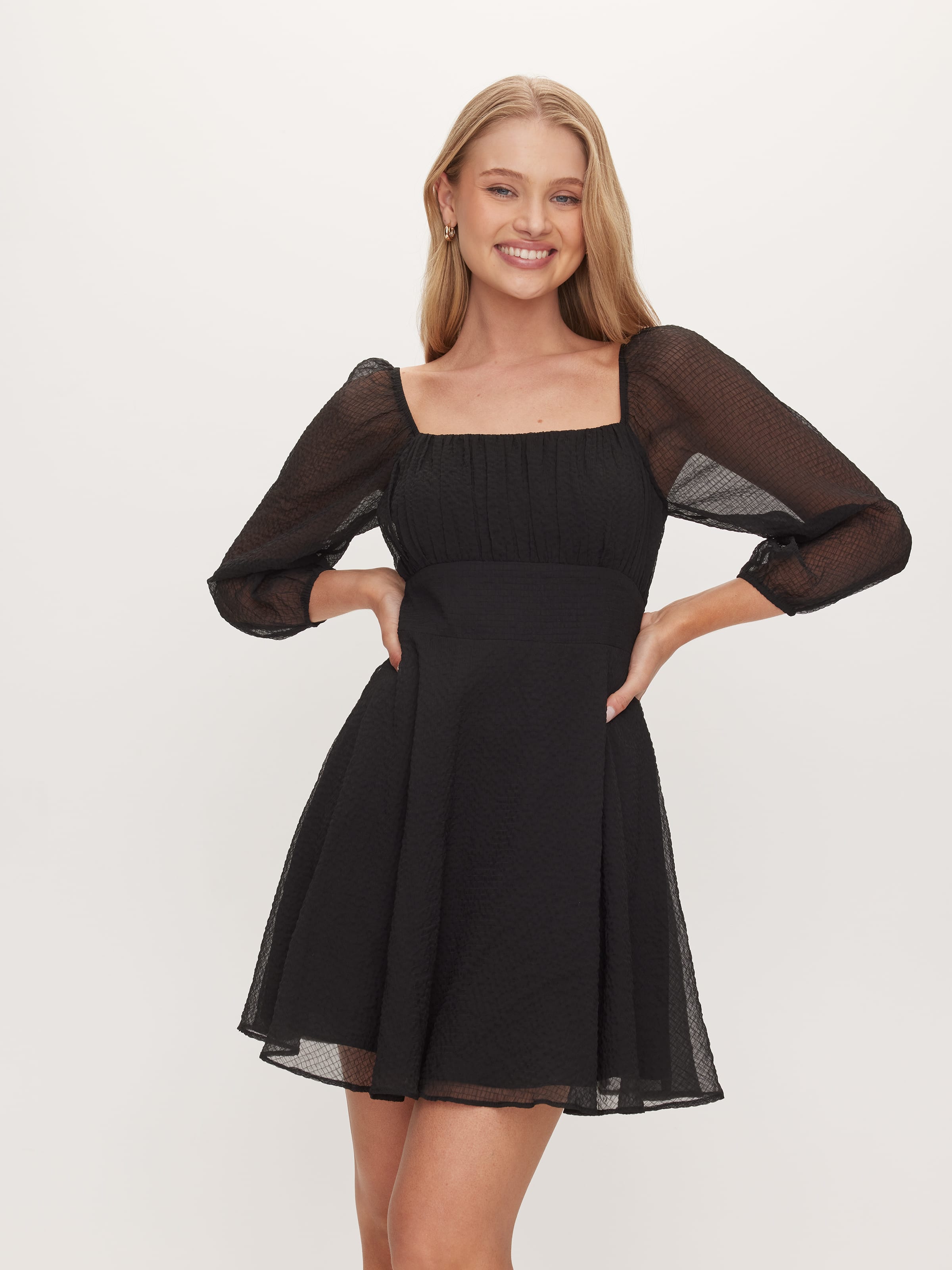 Josey Long Sleeve Gathered Dress
