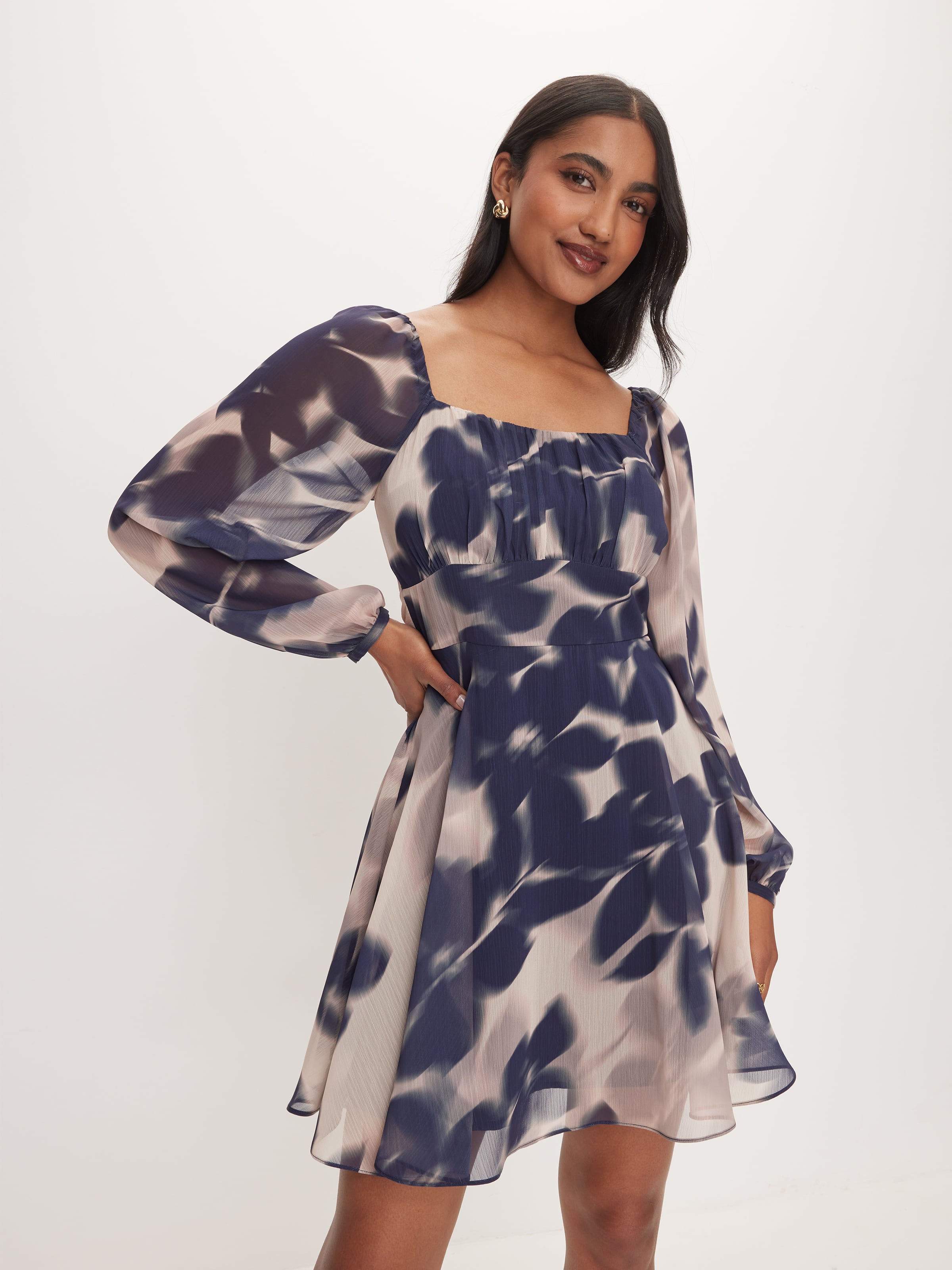 Josey Long Sleeve Gathered Dress