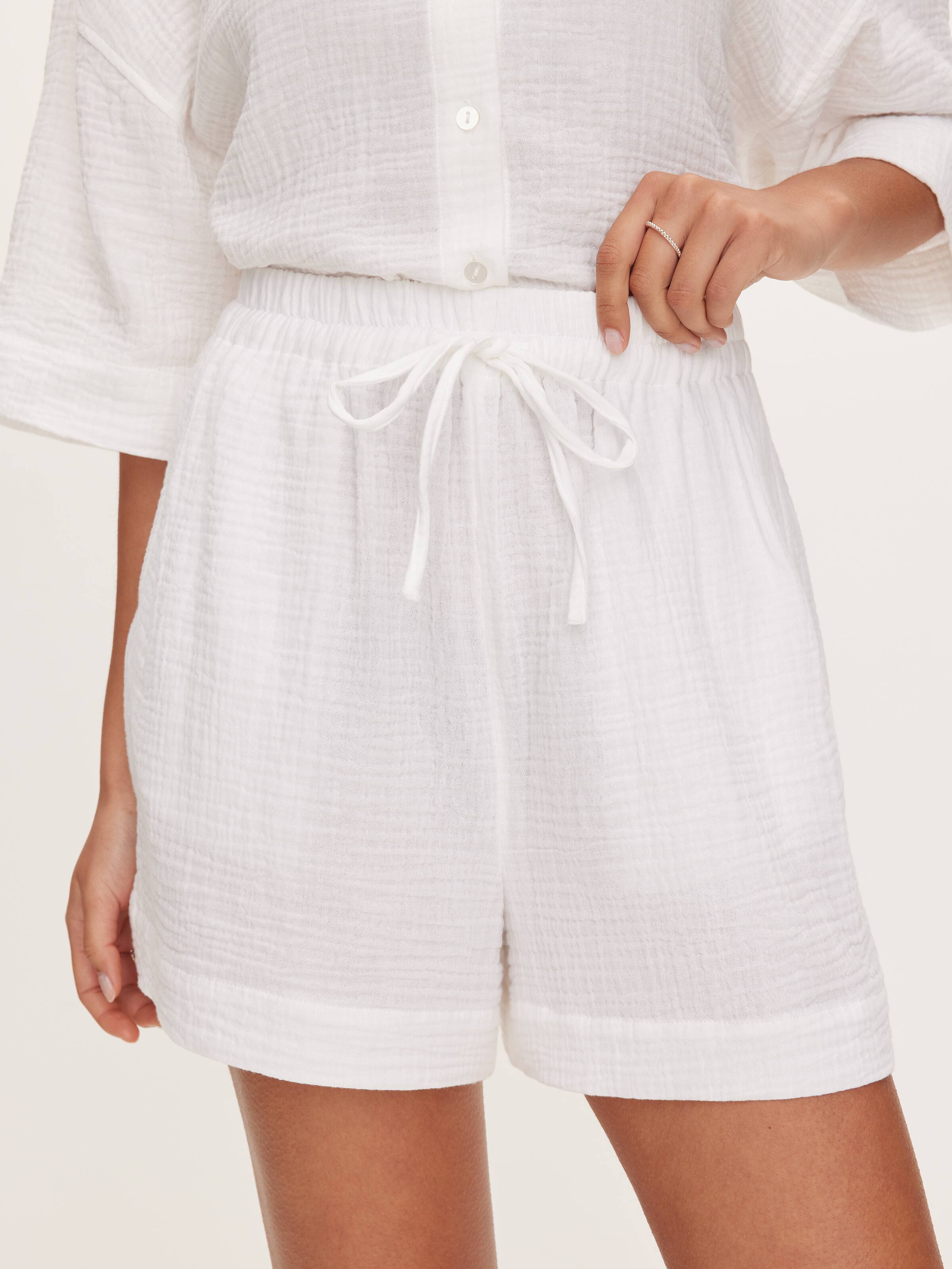 Mina Cotton Waffle Short
